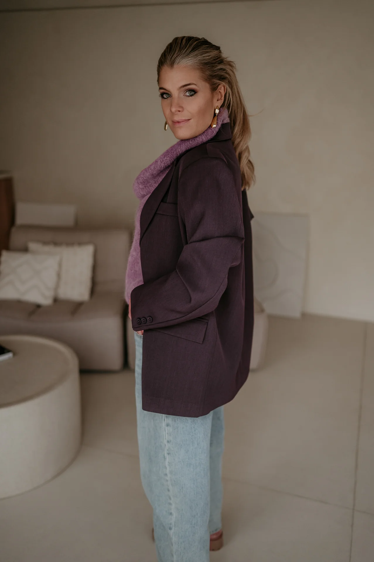 Torpore blazer I Aubergine - Image 19