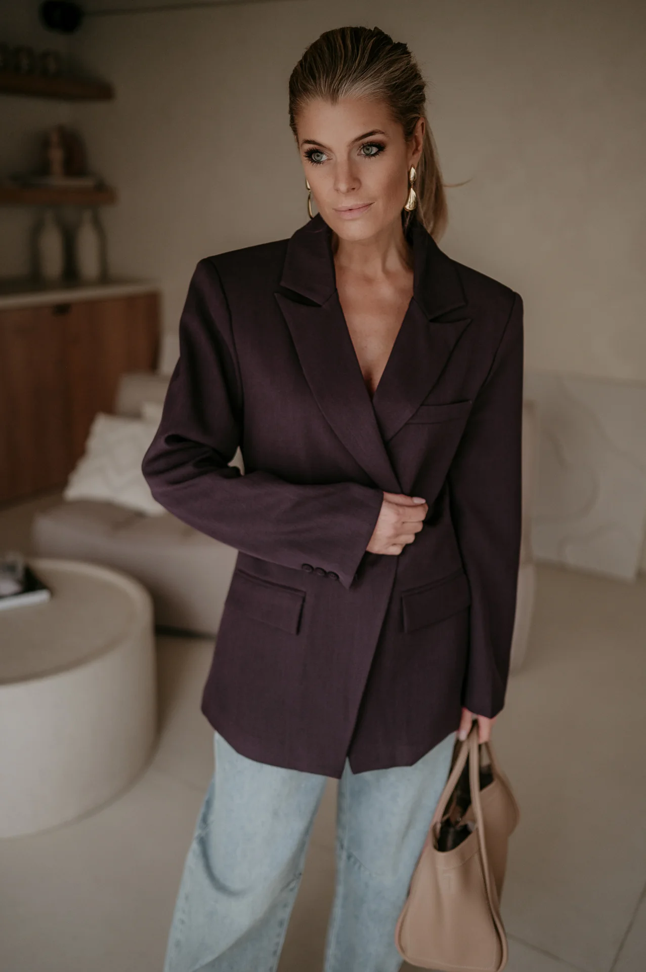 Torpore blazer I Aubergine - Image 2
