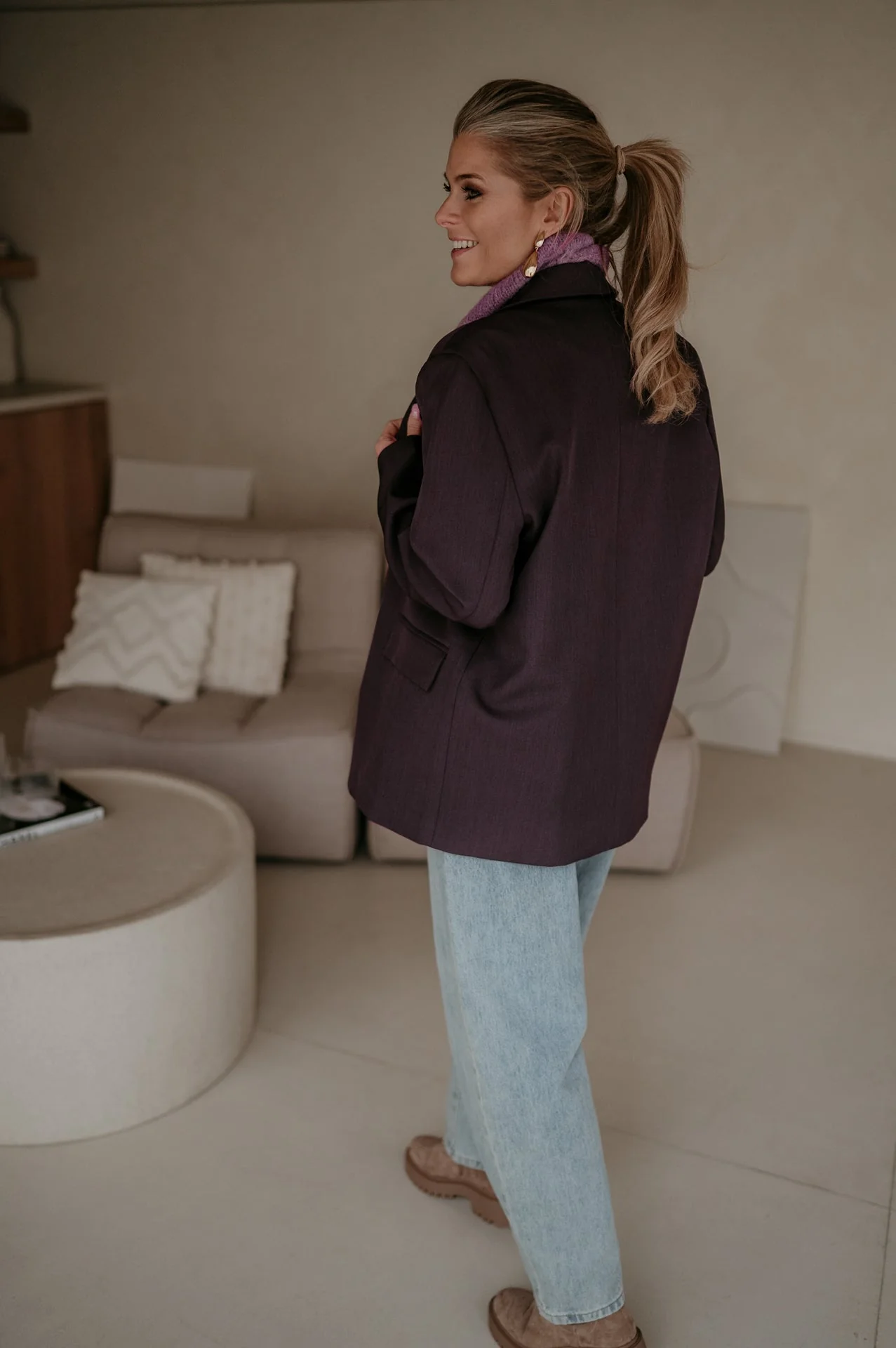 Torpore blazer I Aubergine - Image 23