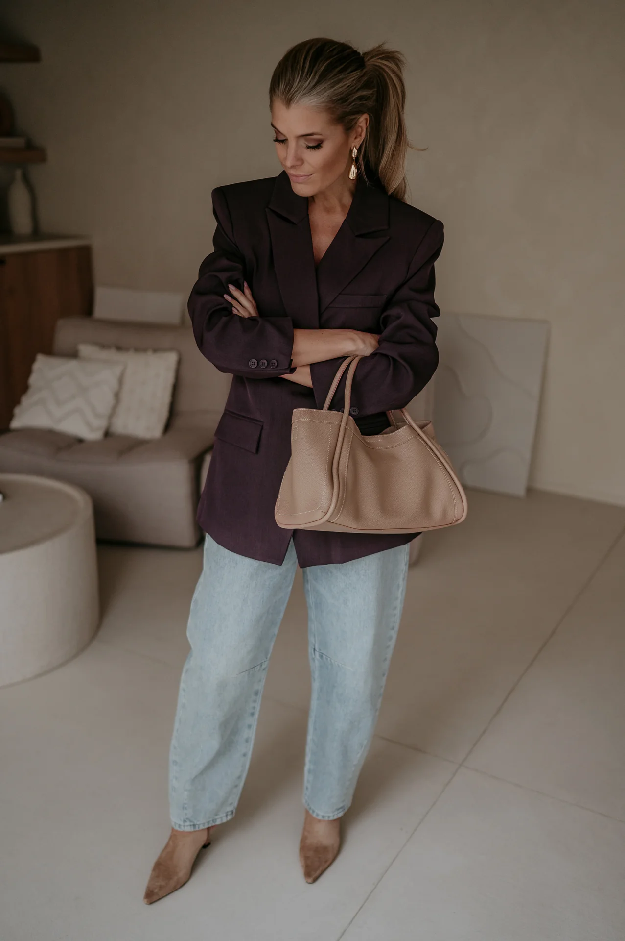 Torpore blazer I Aubergine - Image 25