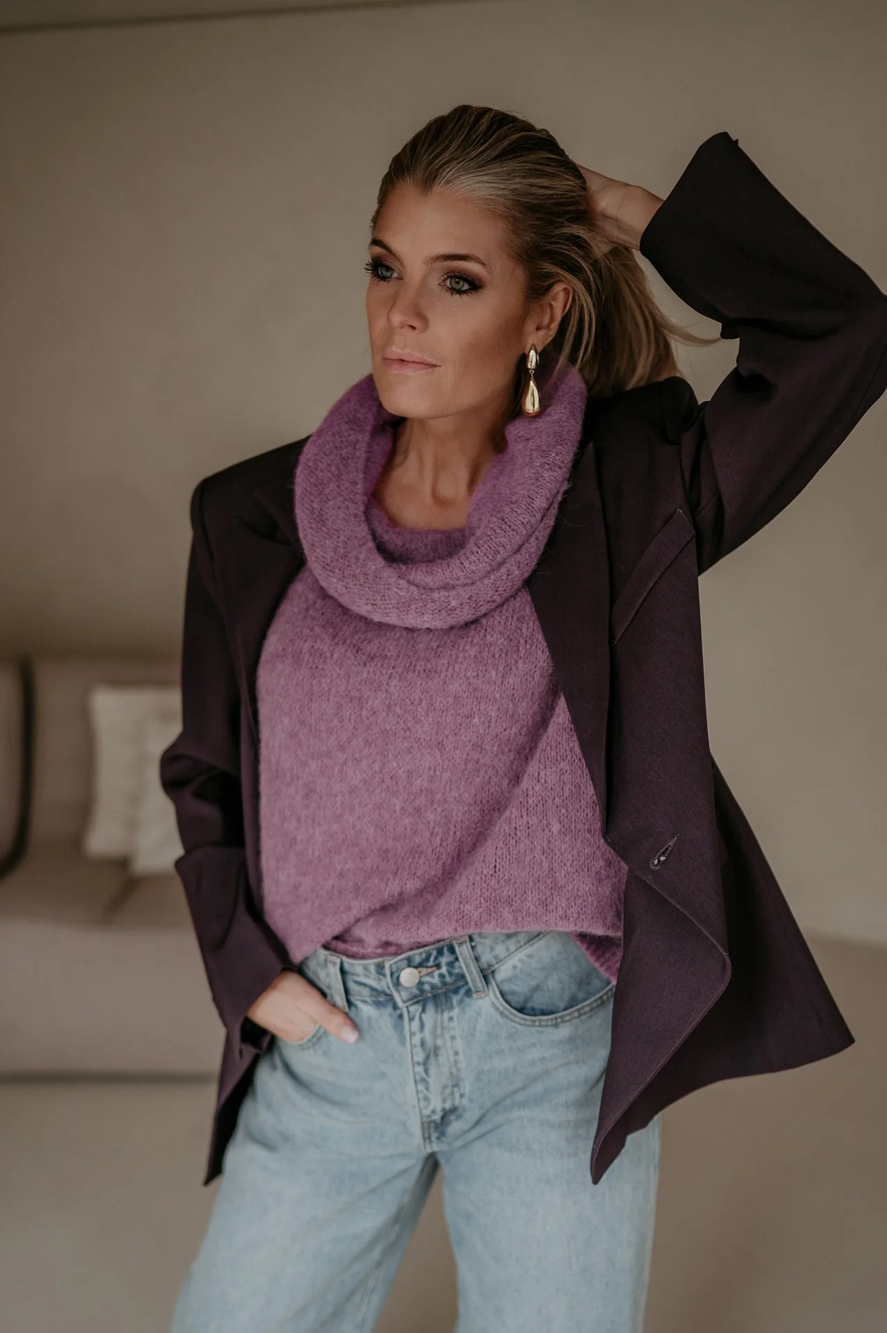 Torpore blazer I Aubergine - Image 3