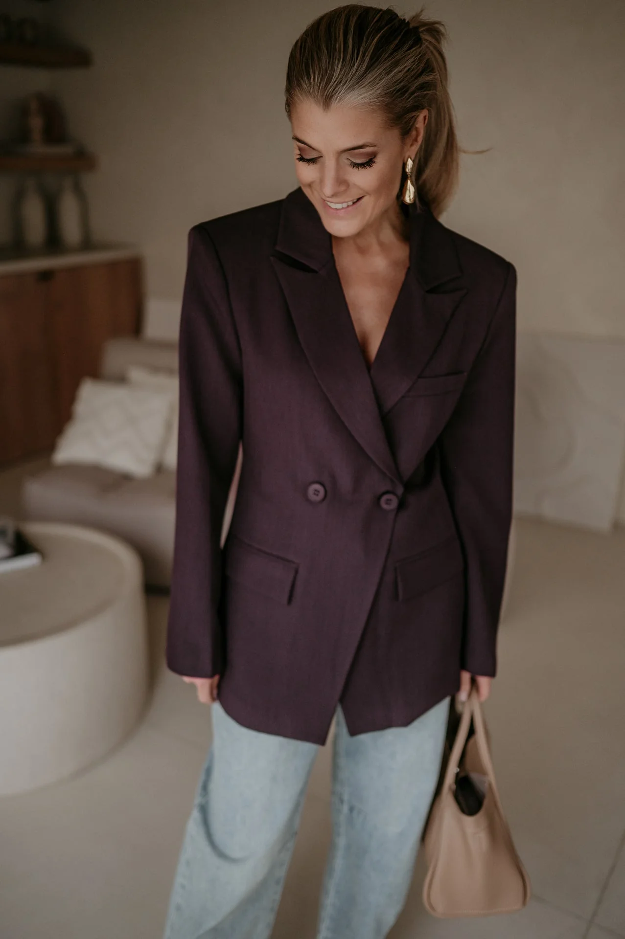 Torpore blazer I Aubergine - Image 31