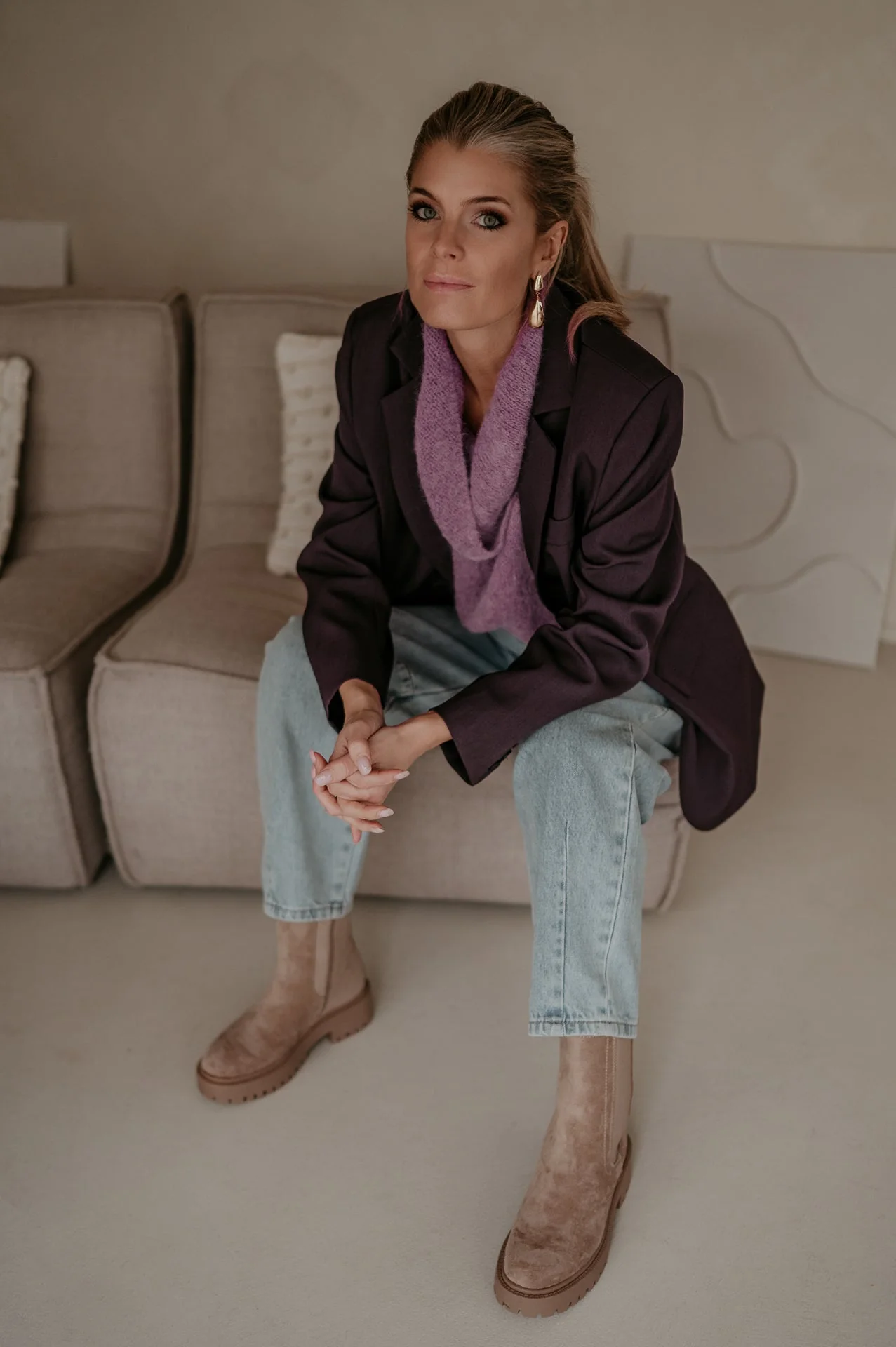 Torpore blazer I Aubergine - Image 4