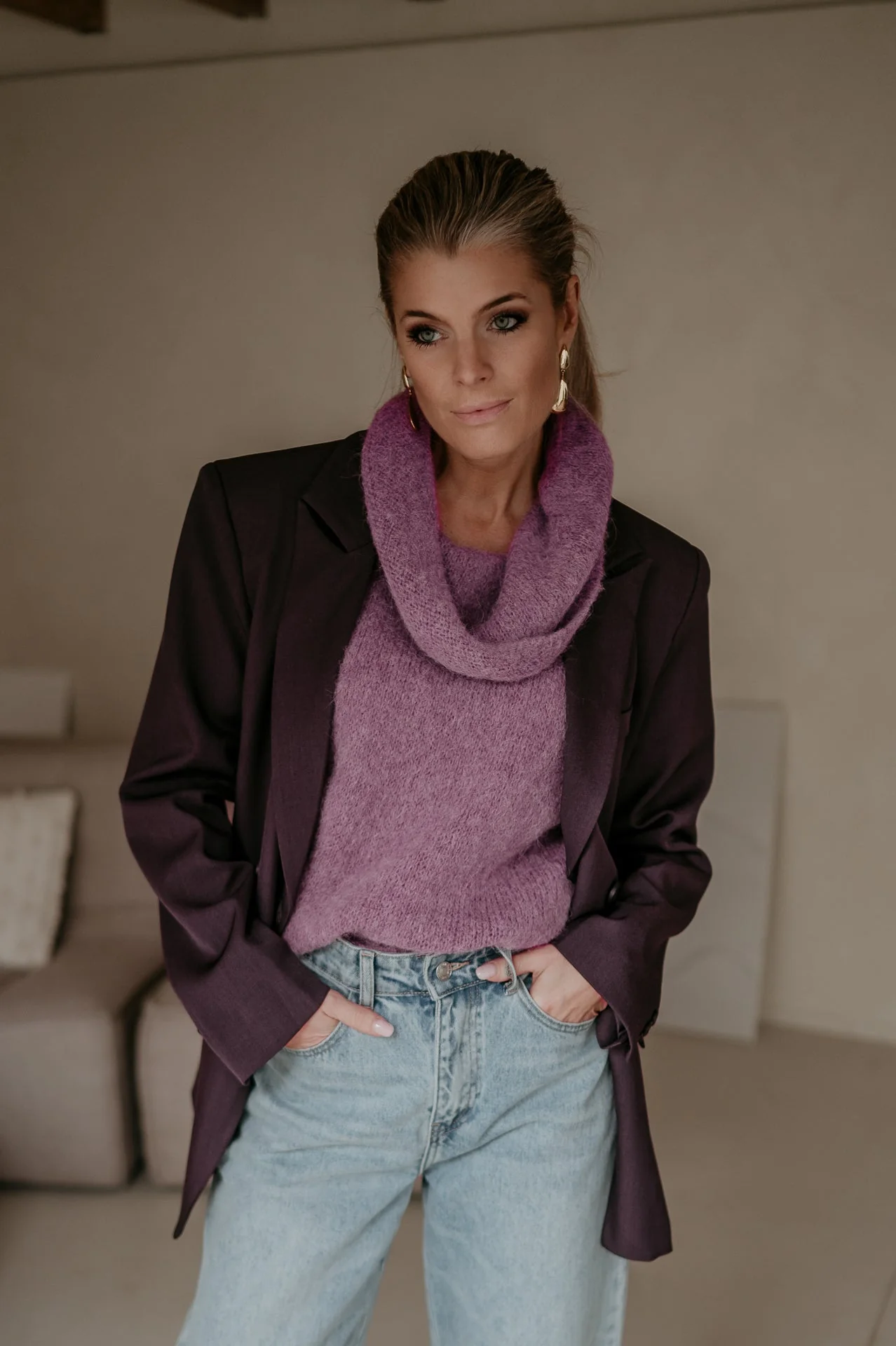 Torpore blazer I Aubergine - Image 7