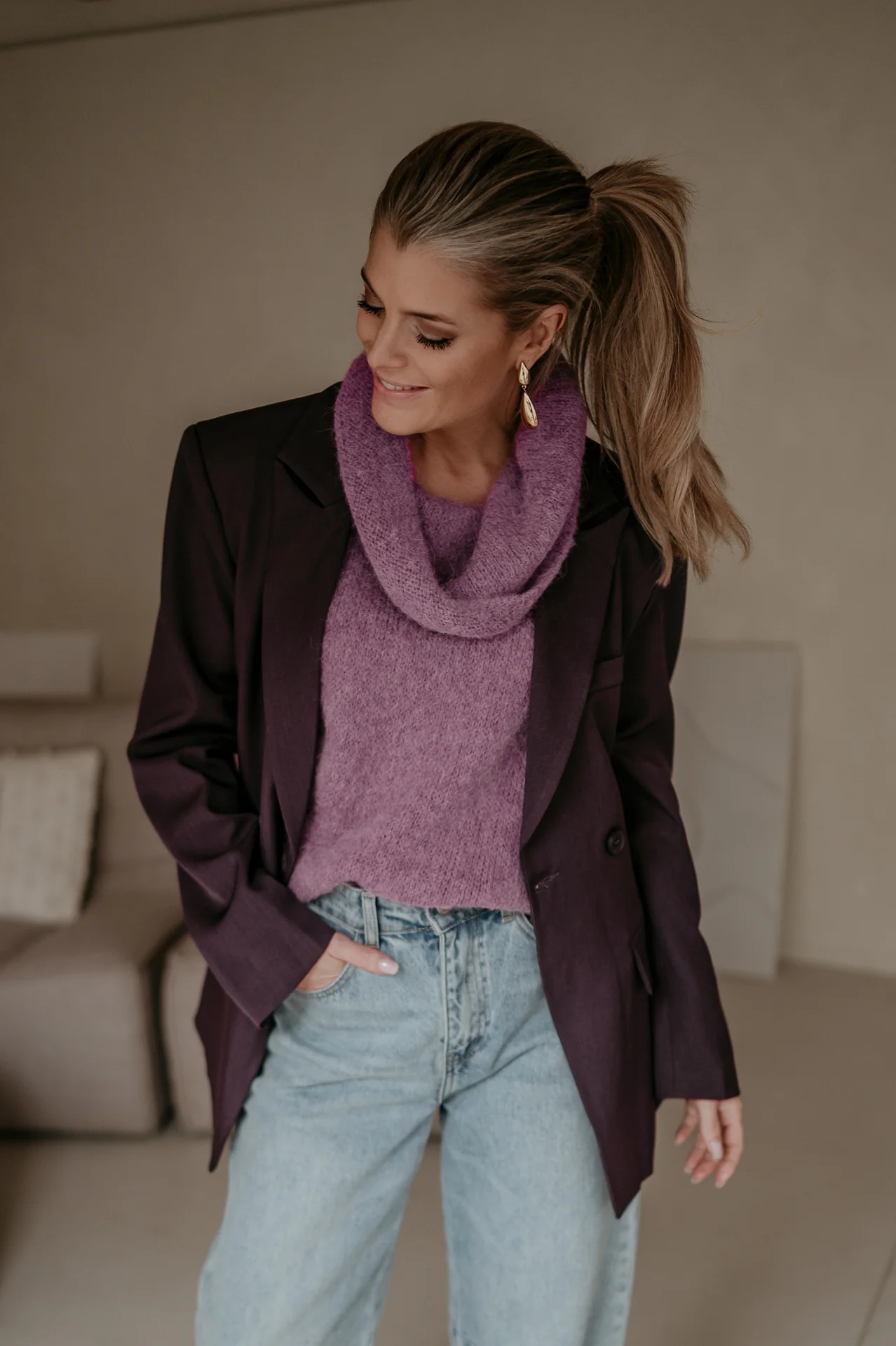 Torpore blazer I Aubergine - Image 8