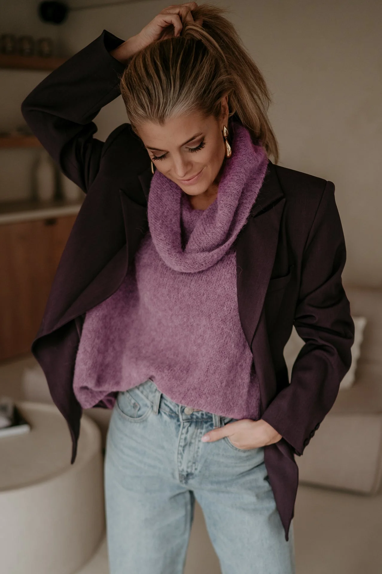 Torpore blazer I Aubergine - Image 9