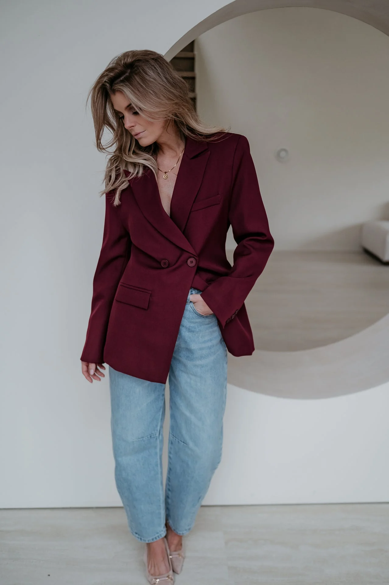 Torpore blazer I Burgundy - Image 10