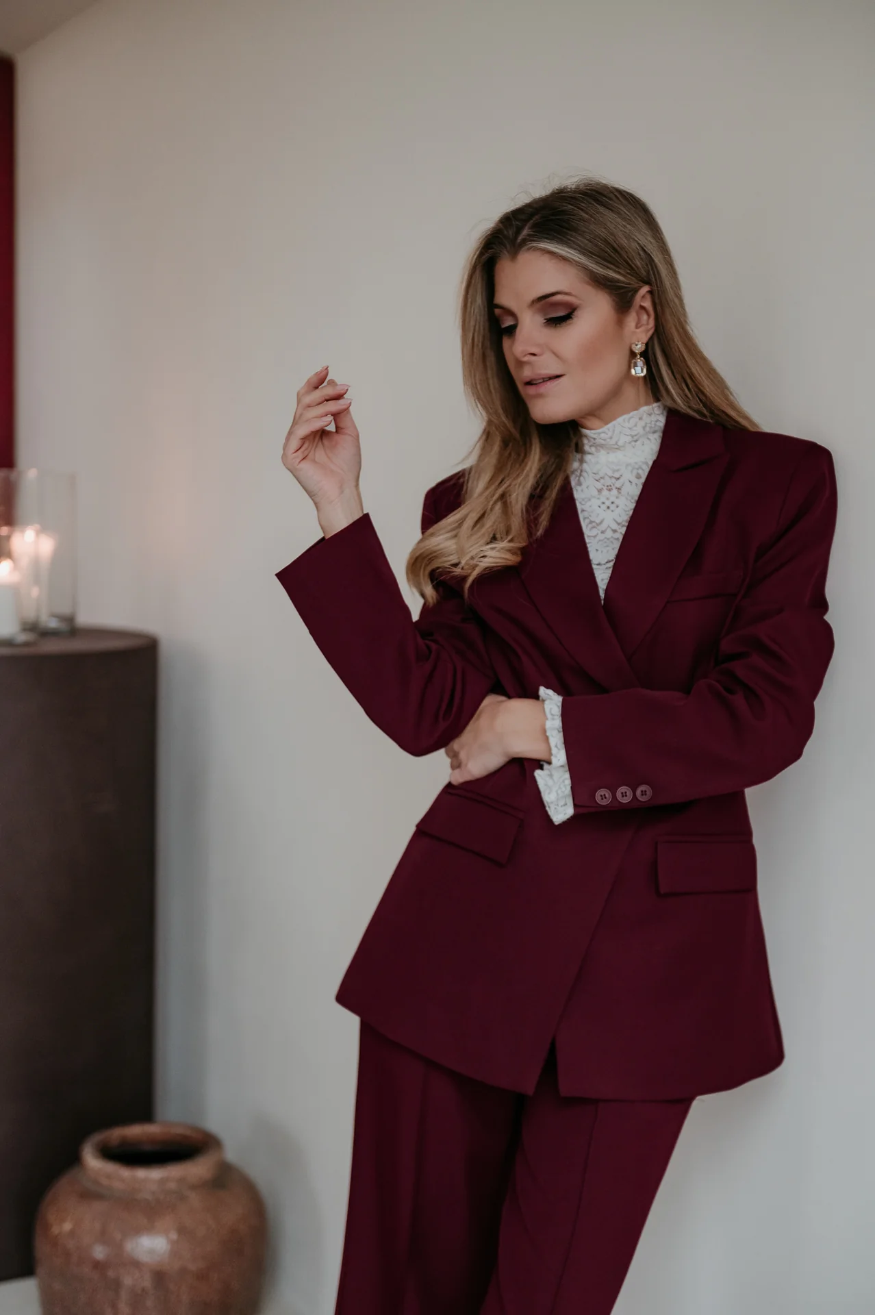 Torpore blazer I Burgundy - Image 15
