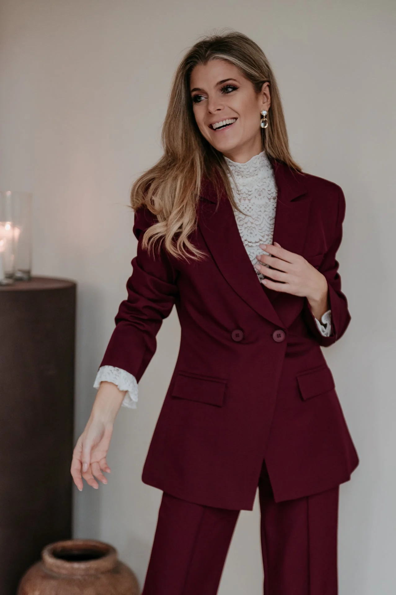 Torpore blazer I Burgundy - Image 17