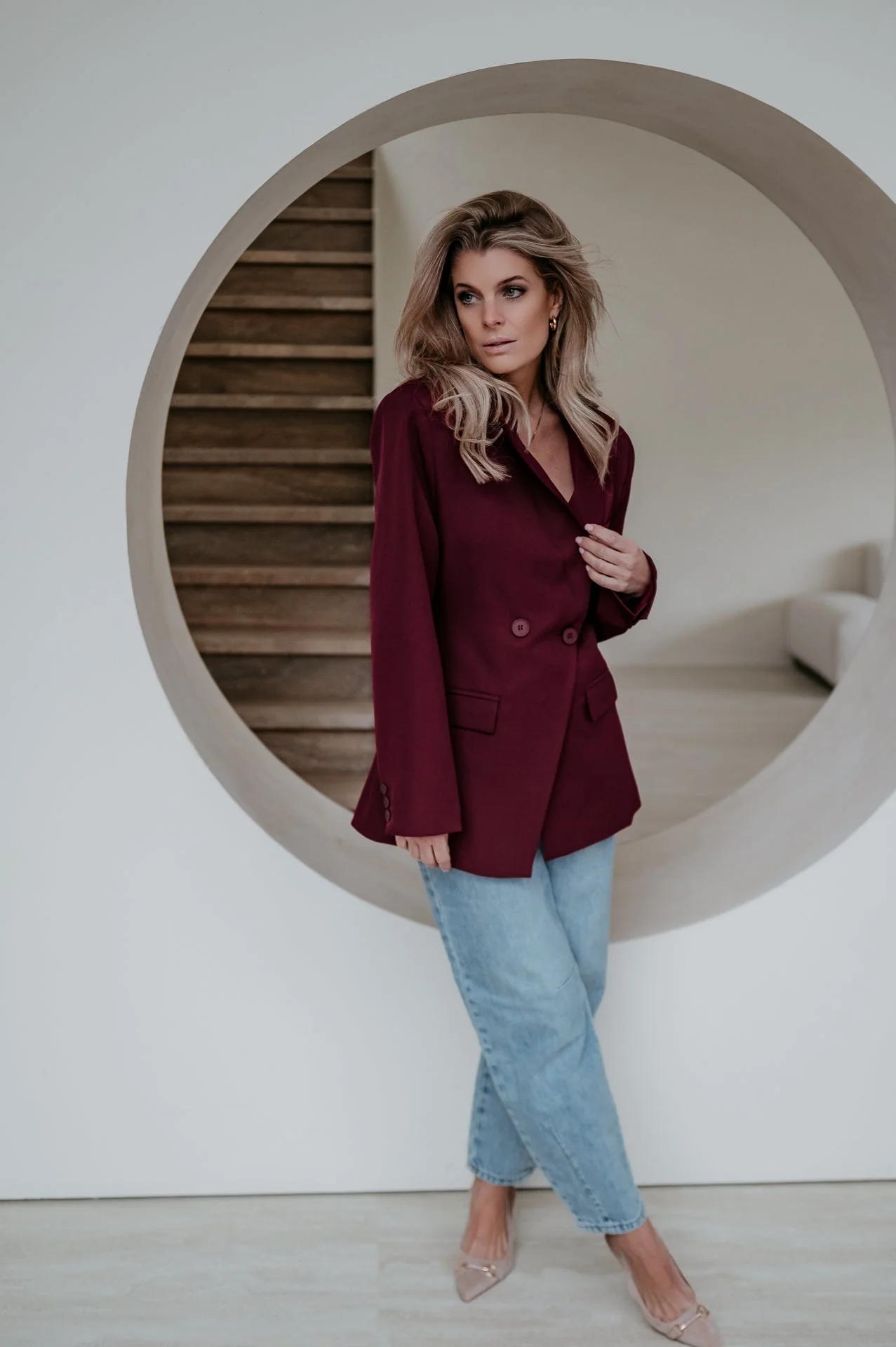 Torpore blazer I Burgundy - Image 2