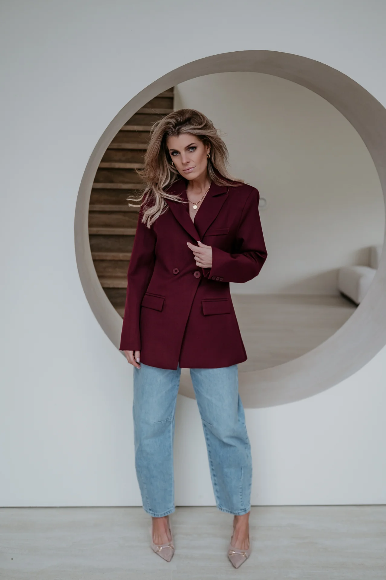 Torpore blazer I Burgundy - Image 6