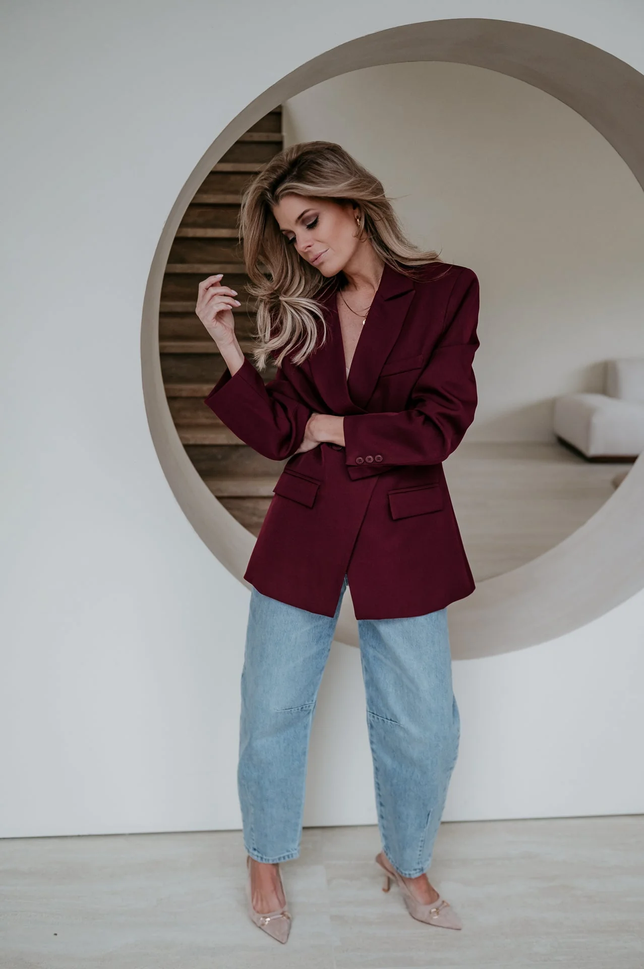 Torpore blazer I Burgundy - Image 8