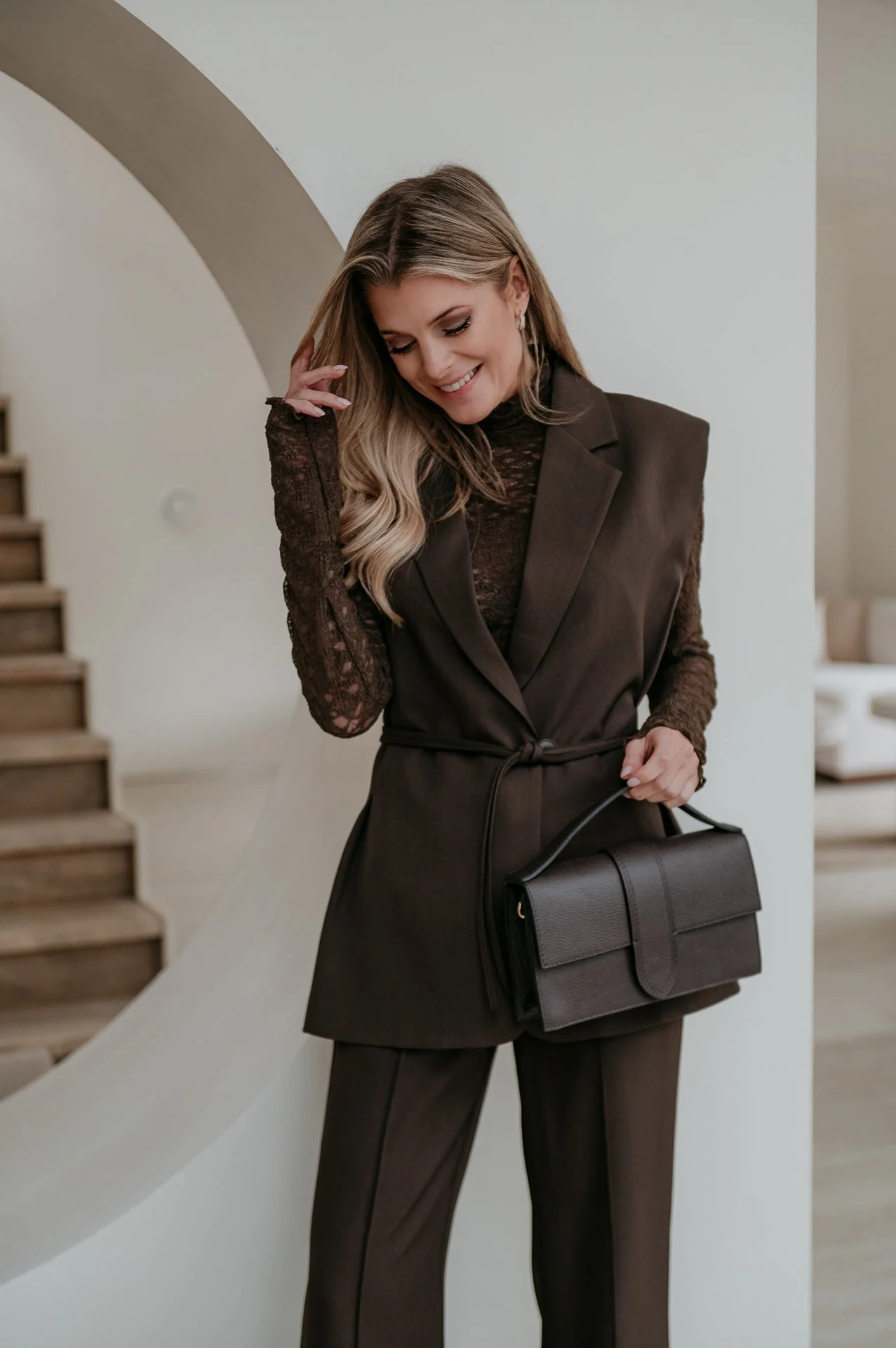 Trode blazer I Chocolate Brown - Image 17