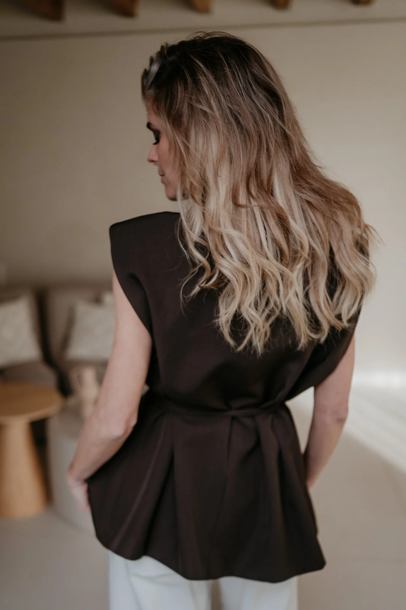 Trode blazer I Chocolate Brown - Image 3