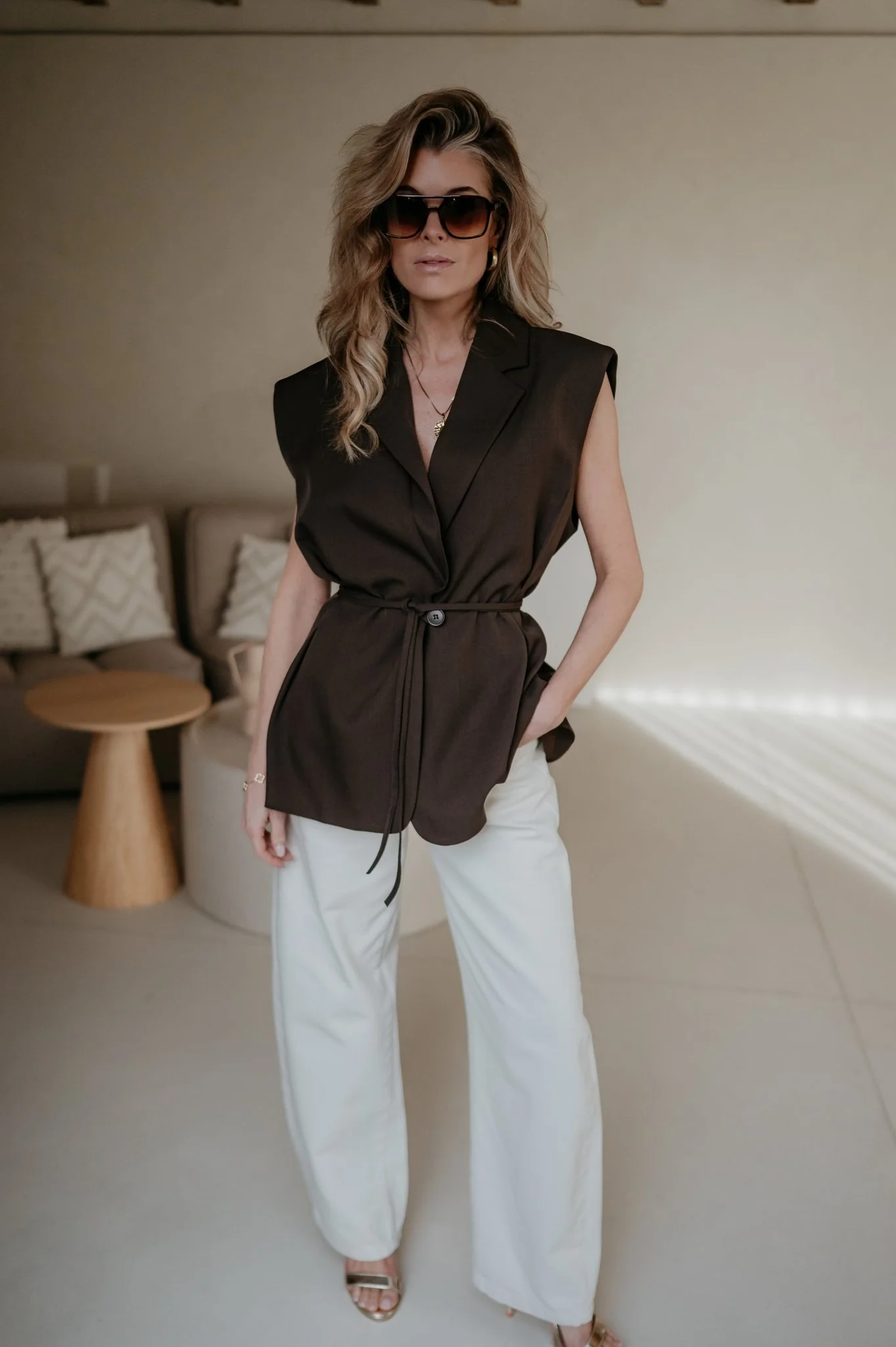 Trode blazer I Chocolate Brown - Image 4