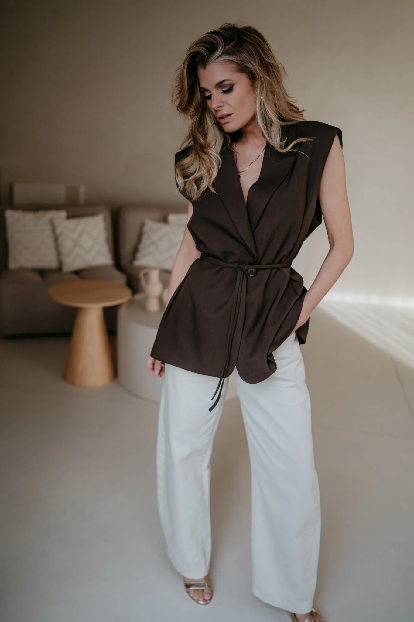 Trode blazer I Chocolate Brown - Image 5