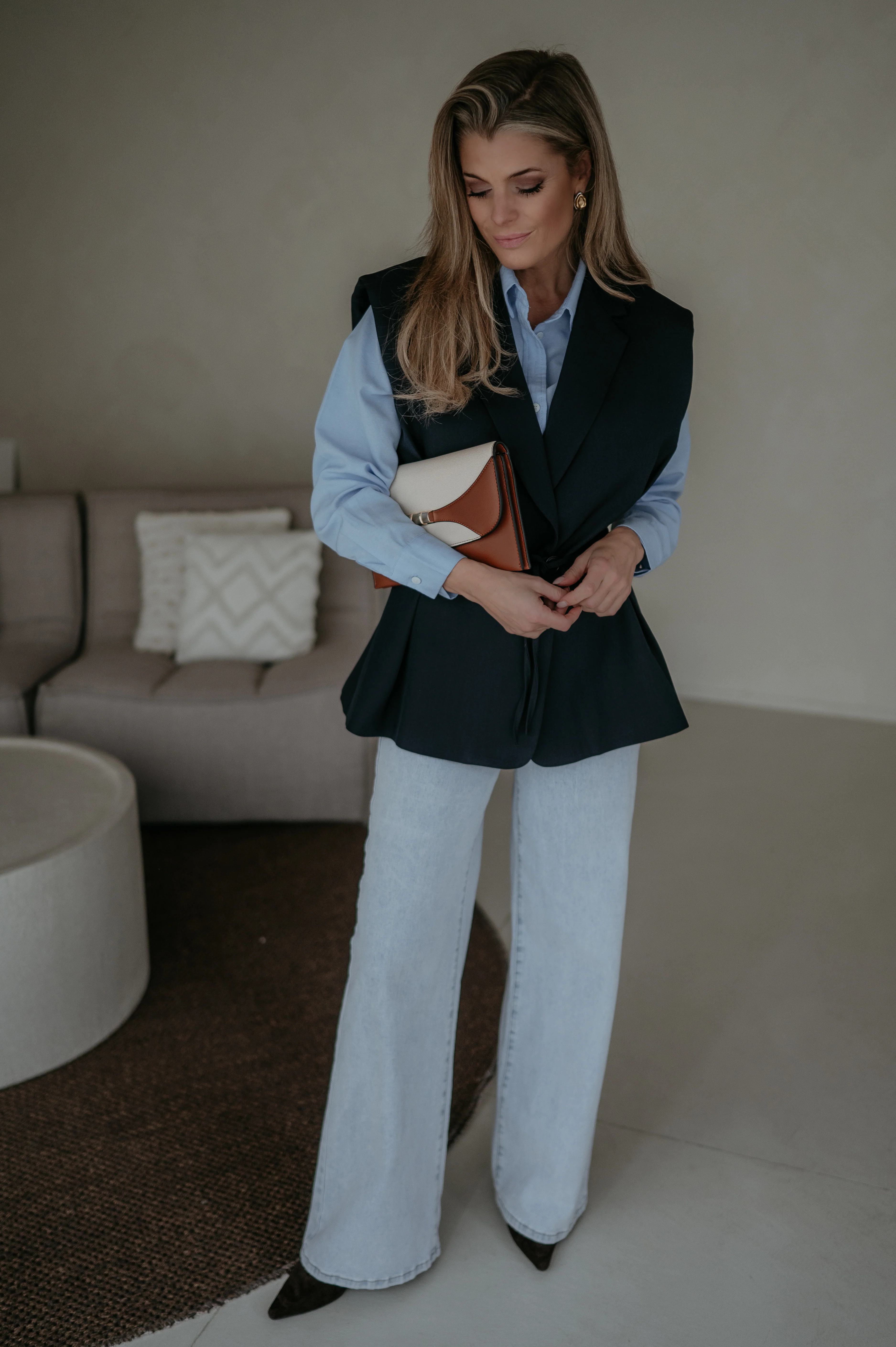 Trode blazer I Navy Blue - Image 18