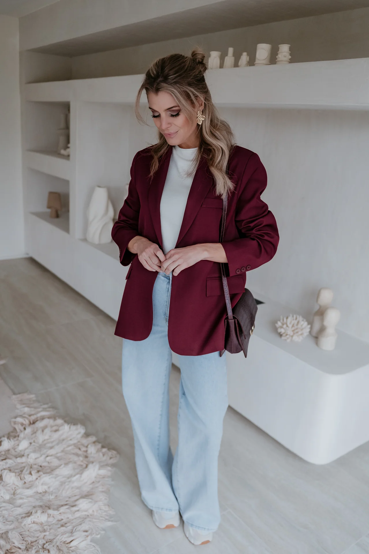 Urticante blazer I Burgundy - Image 3