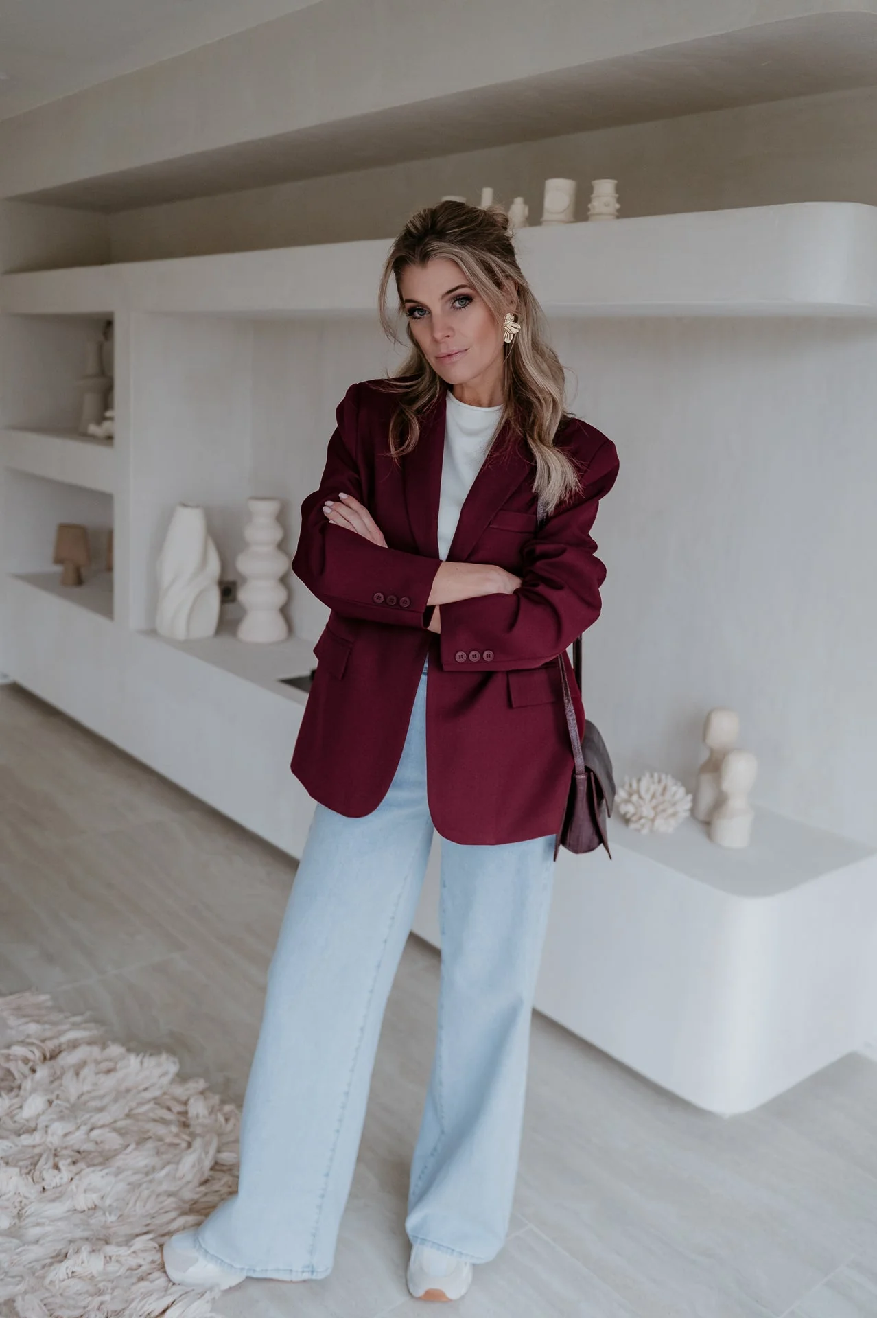 Urticante blazer I Burgundy - Image 5