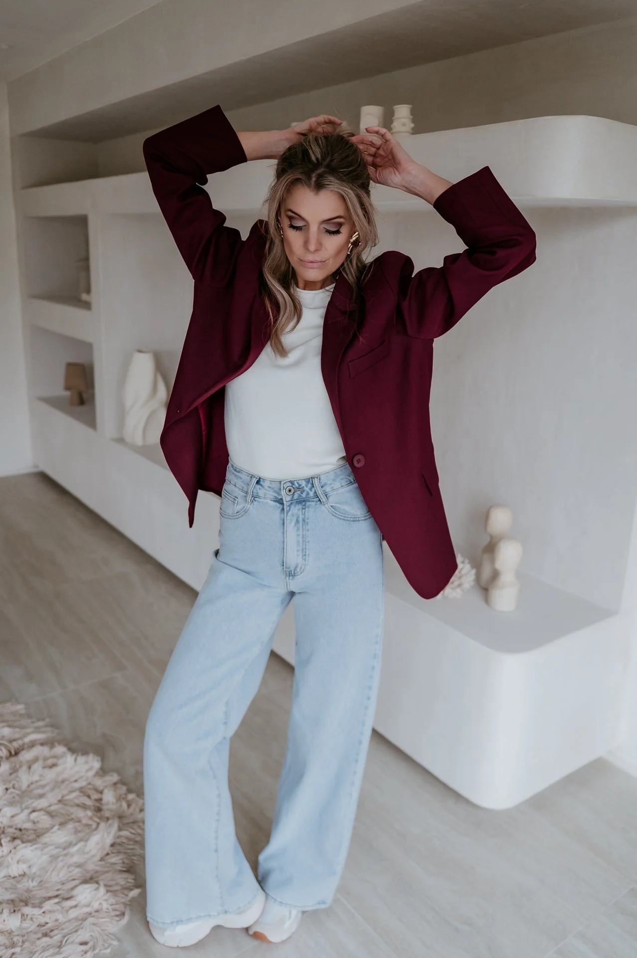 Urticante blazer I Burgundy - Image 6