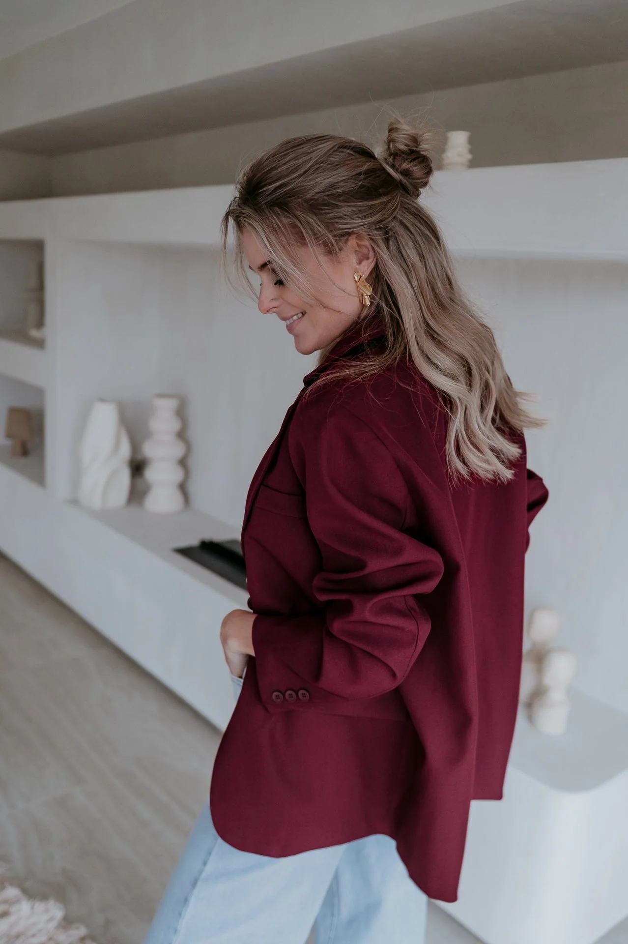 Urticante blazer I Burgundy - Image 7