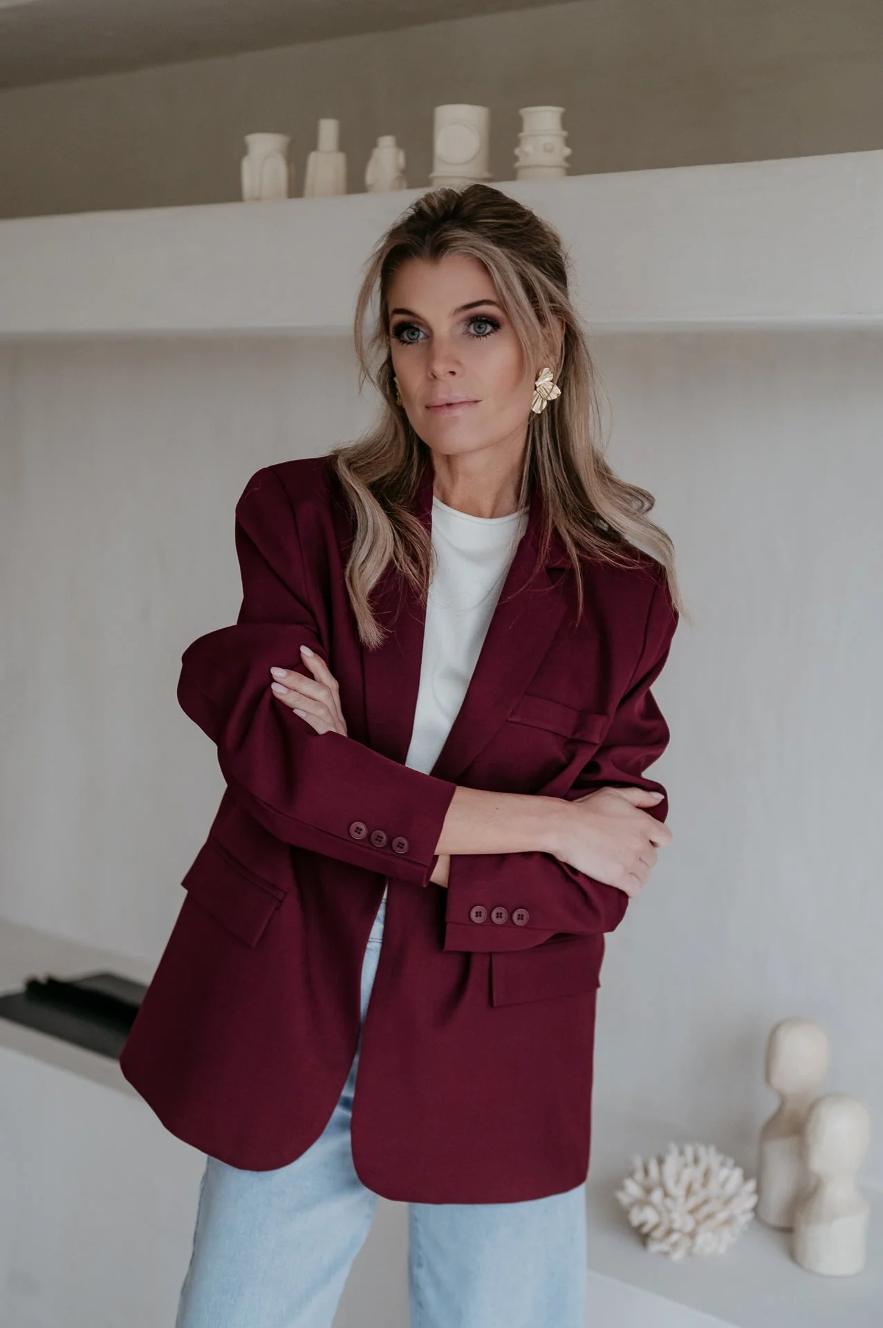 Urticante blazer I Burgundy - Image 8