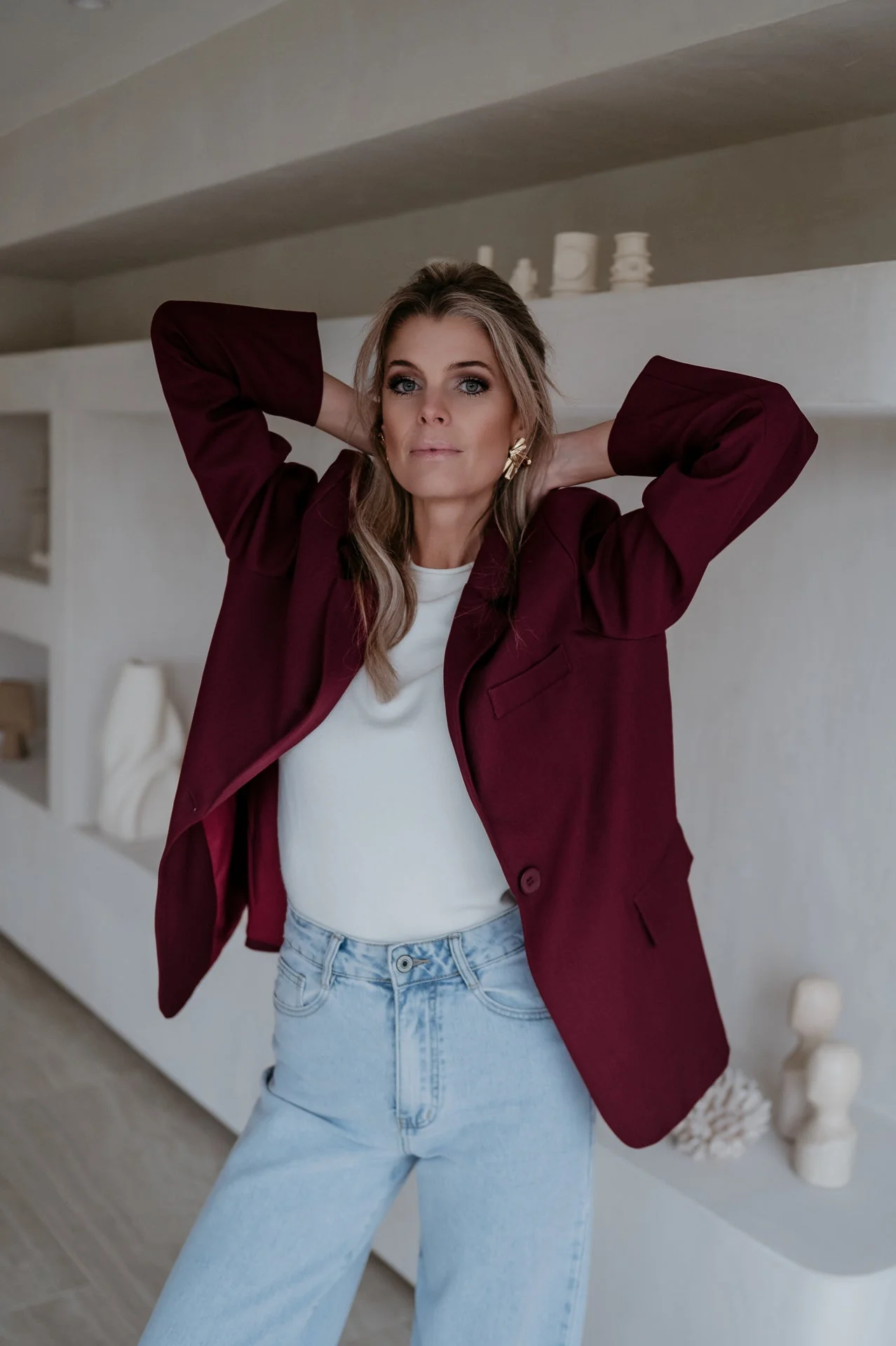 Urticante blazer I Burgundy - Image 9