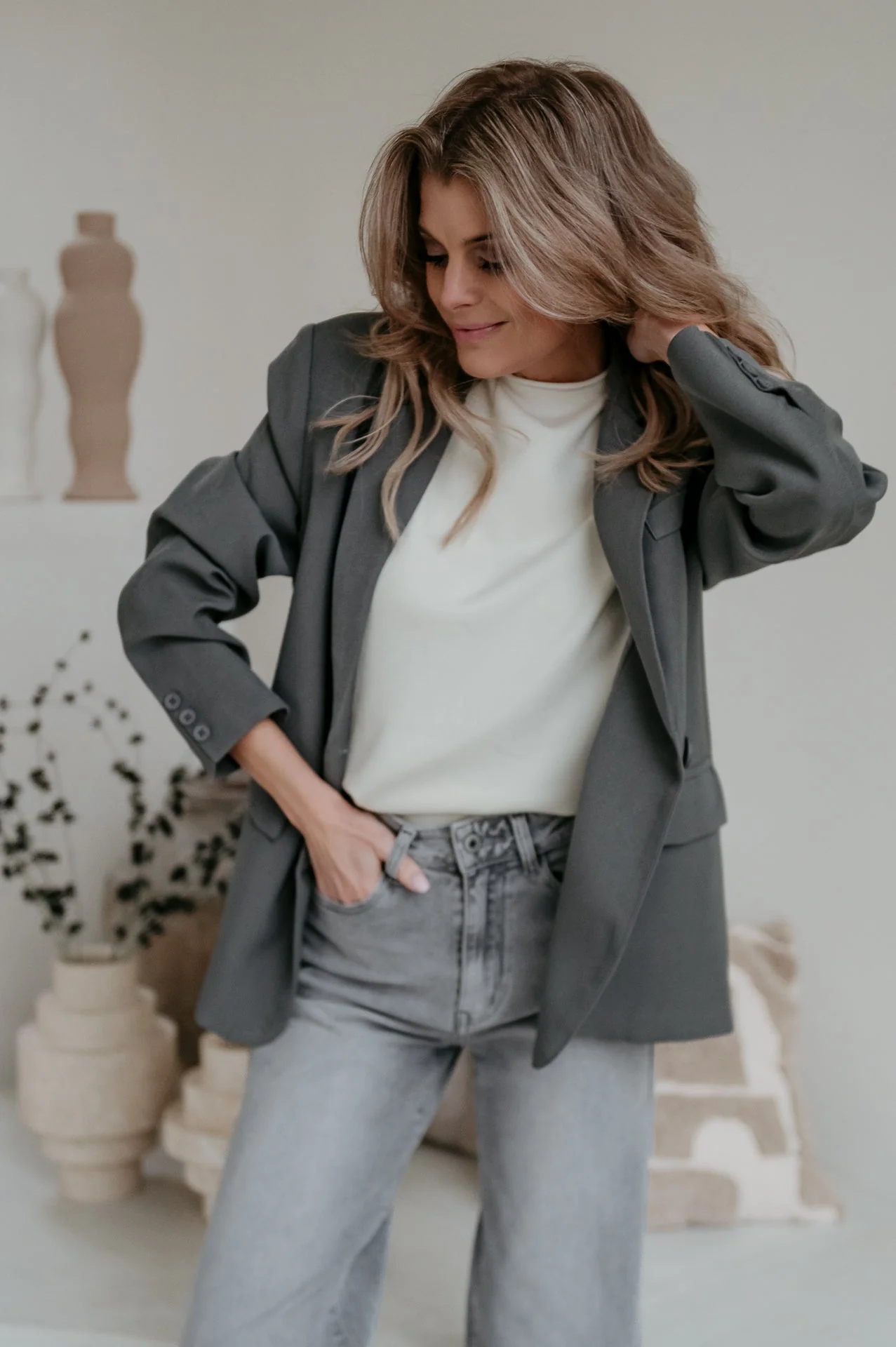 Urticante blazer I Grey