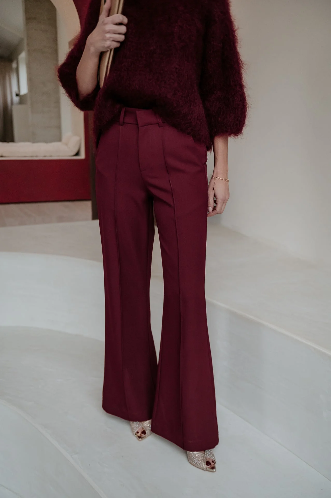 Vacuita trousers I Burgundy - Image 2