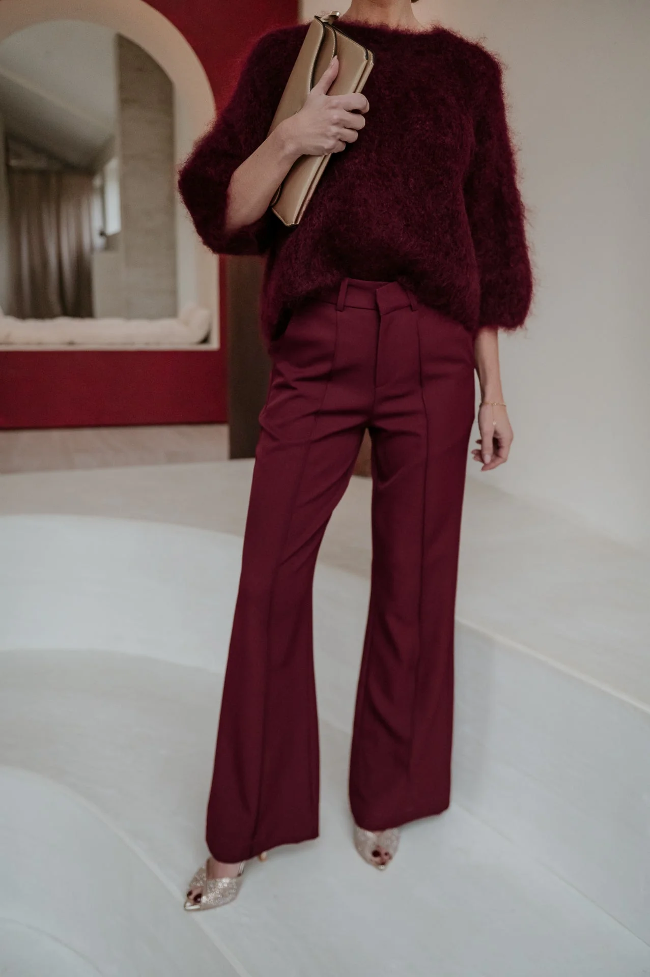 Vacuita trousers I Burgundy - Image 3