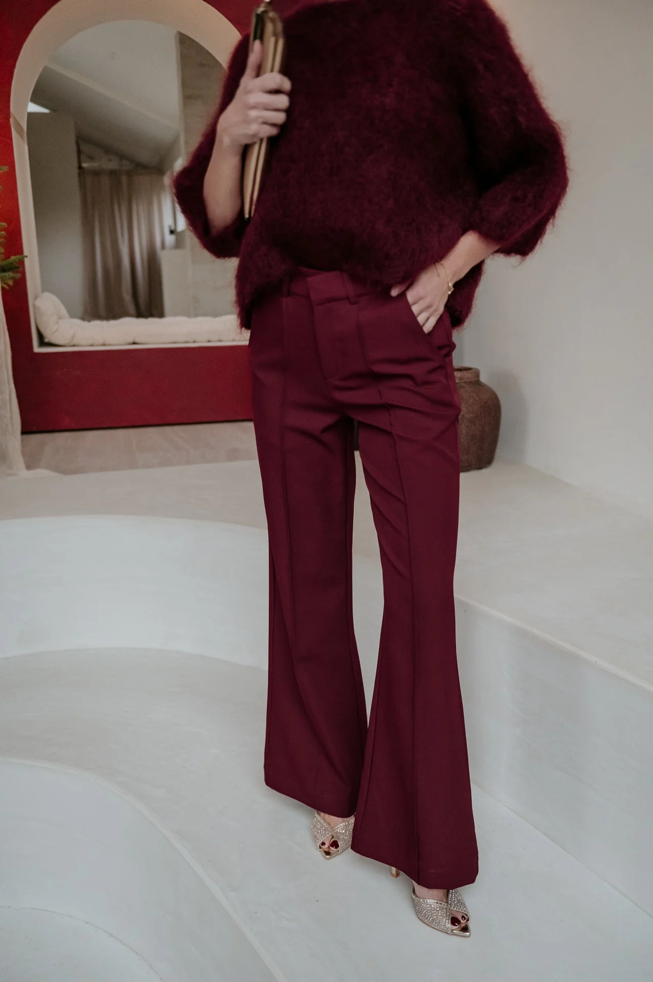 Vacuita trousers I Burgundy - Image 5