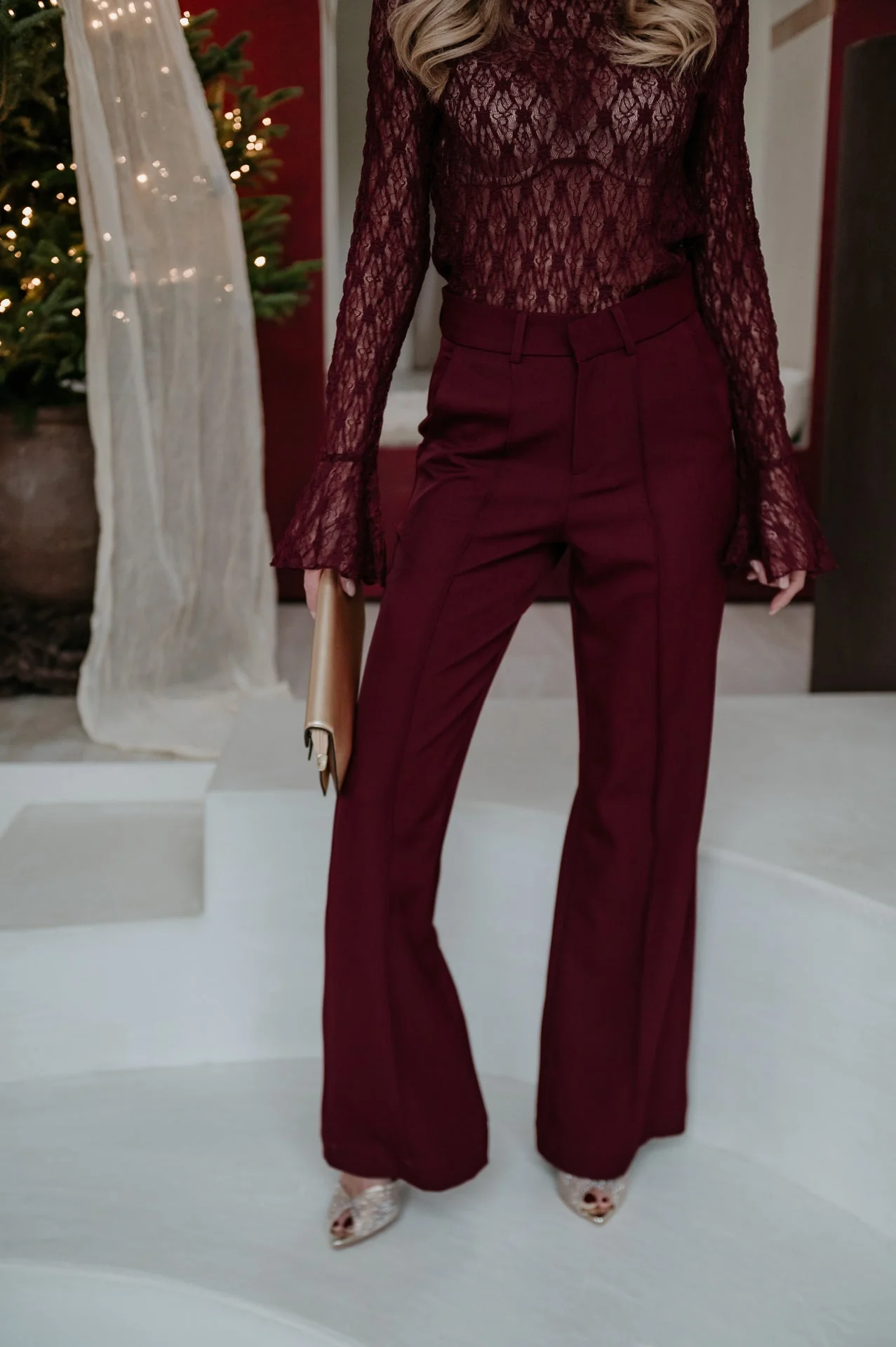 Vacuita trousers I Burgundy - Image 9