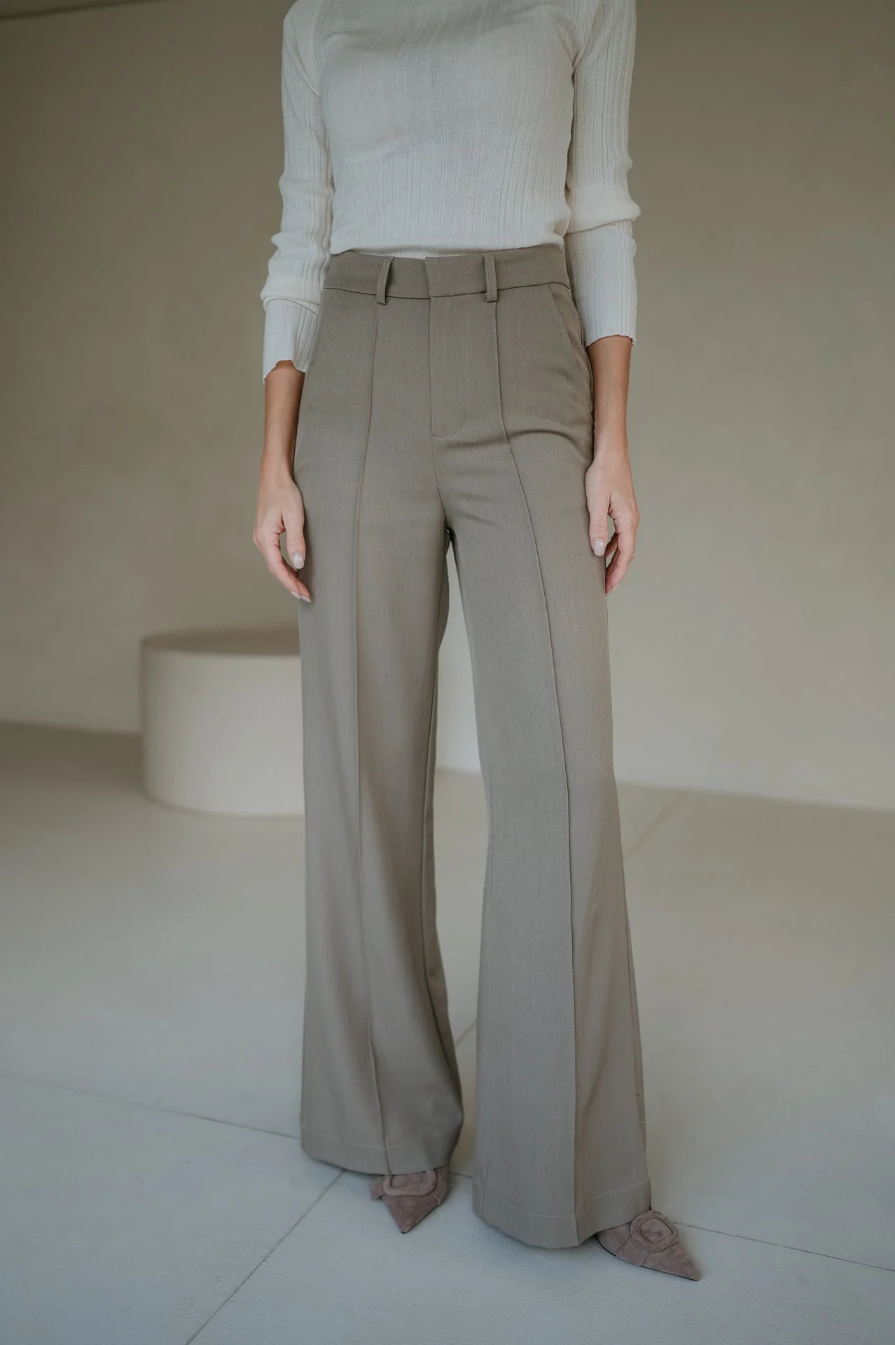 Vacuita trousers I Taupe - Image 13