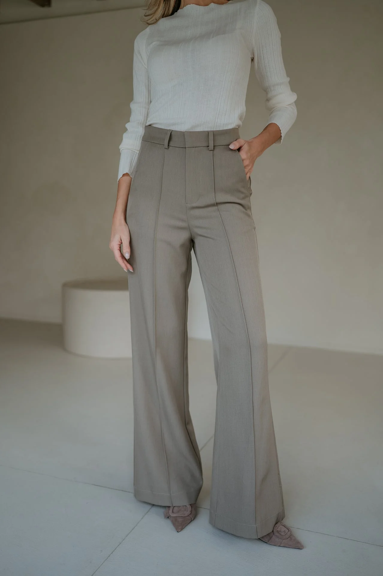Vacuita trousers I Taupe - Image 14