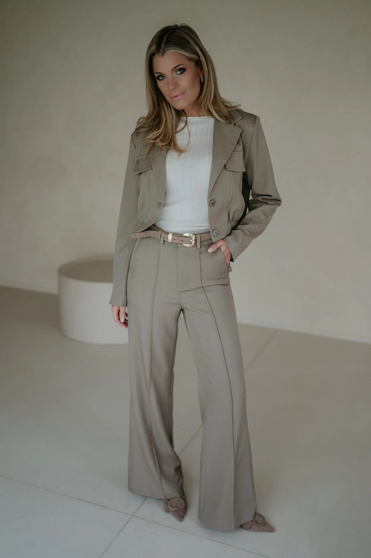 Vacuita trousers I Taupe - Image 17