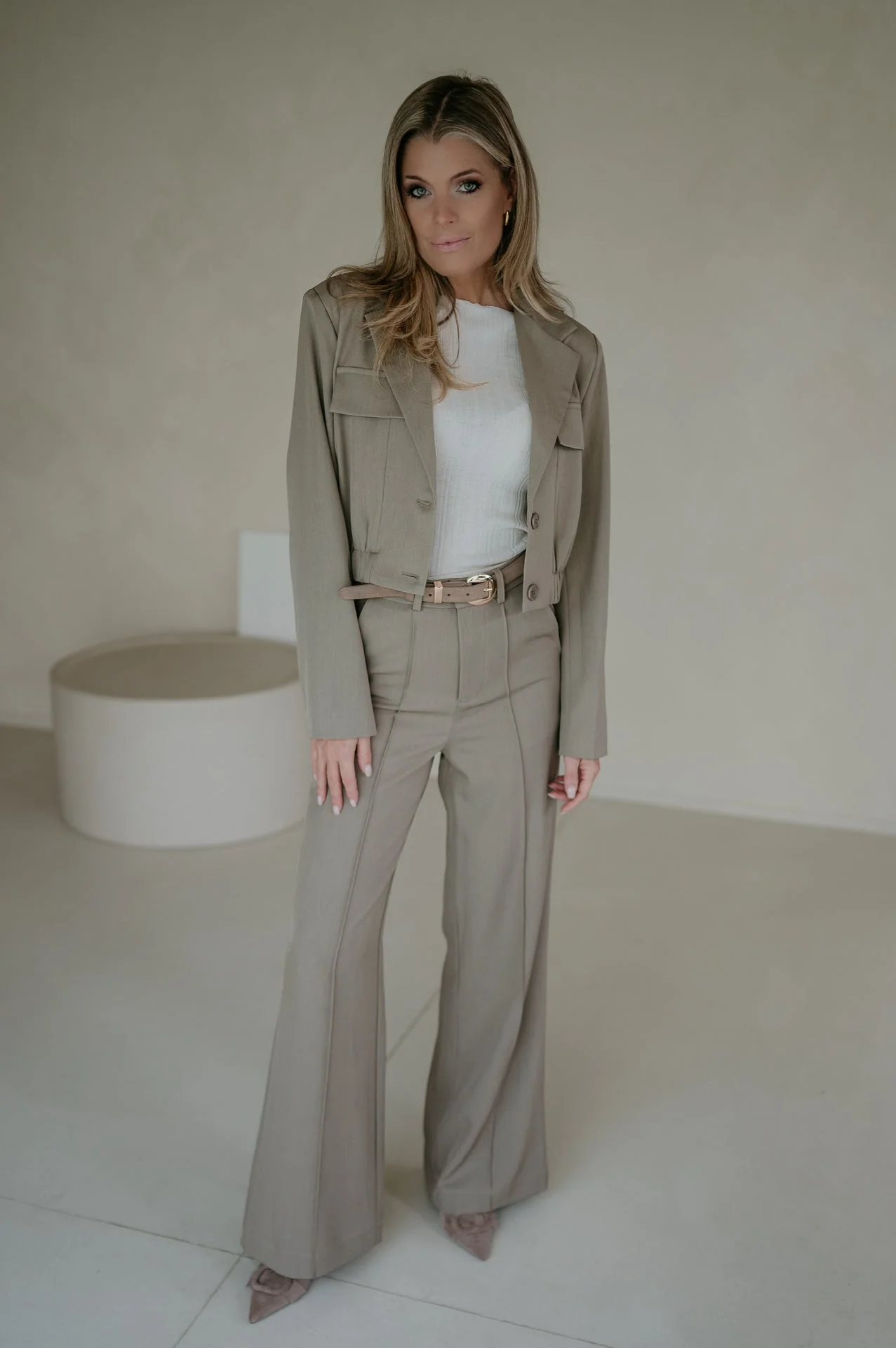 Vacuita trousers I Taupe - Image 19