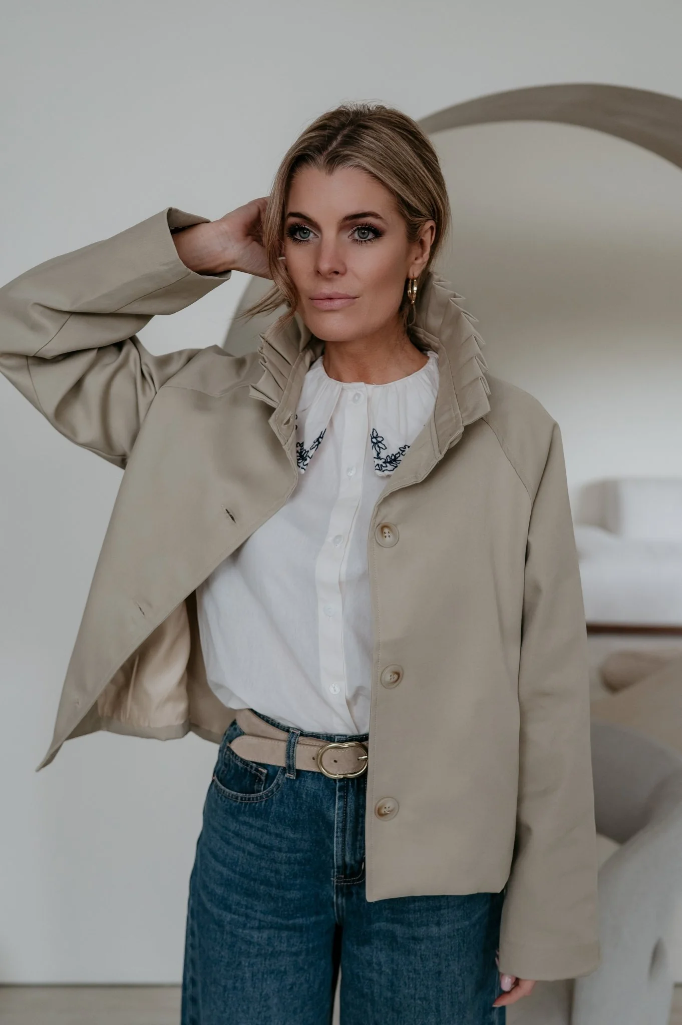 Vadita jacket I Beige - Image 14