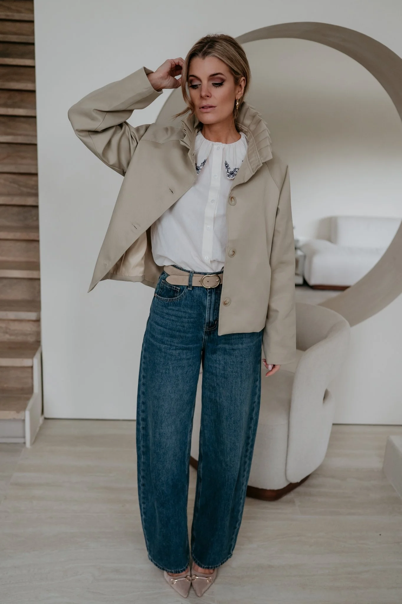 Vadita jacket I Beige - Image 3