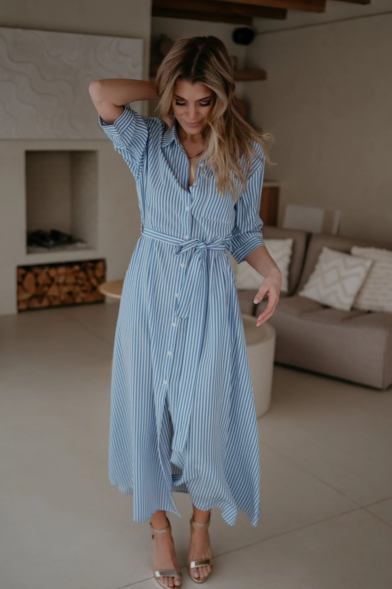 Valenti dress I Blue - Image 3