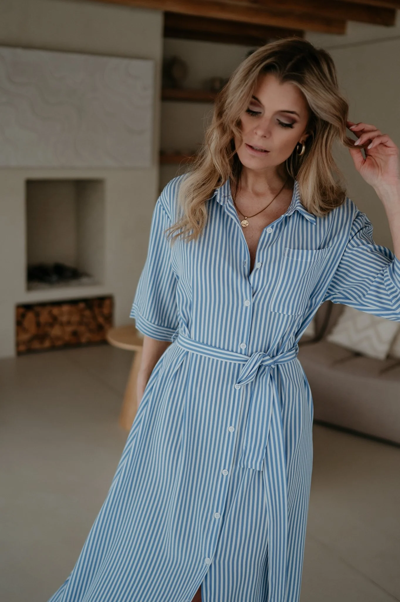 Valenti dress I Blue - Image 9