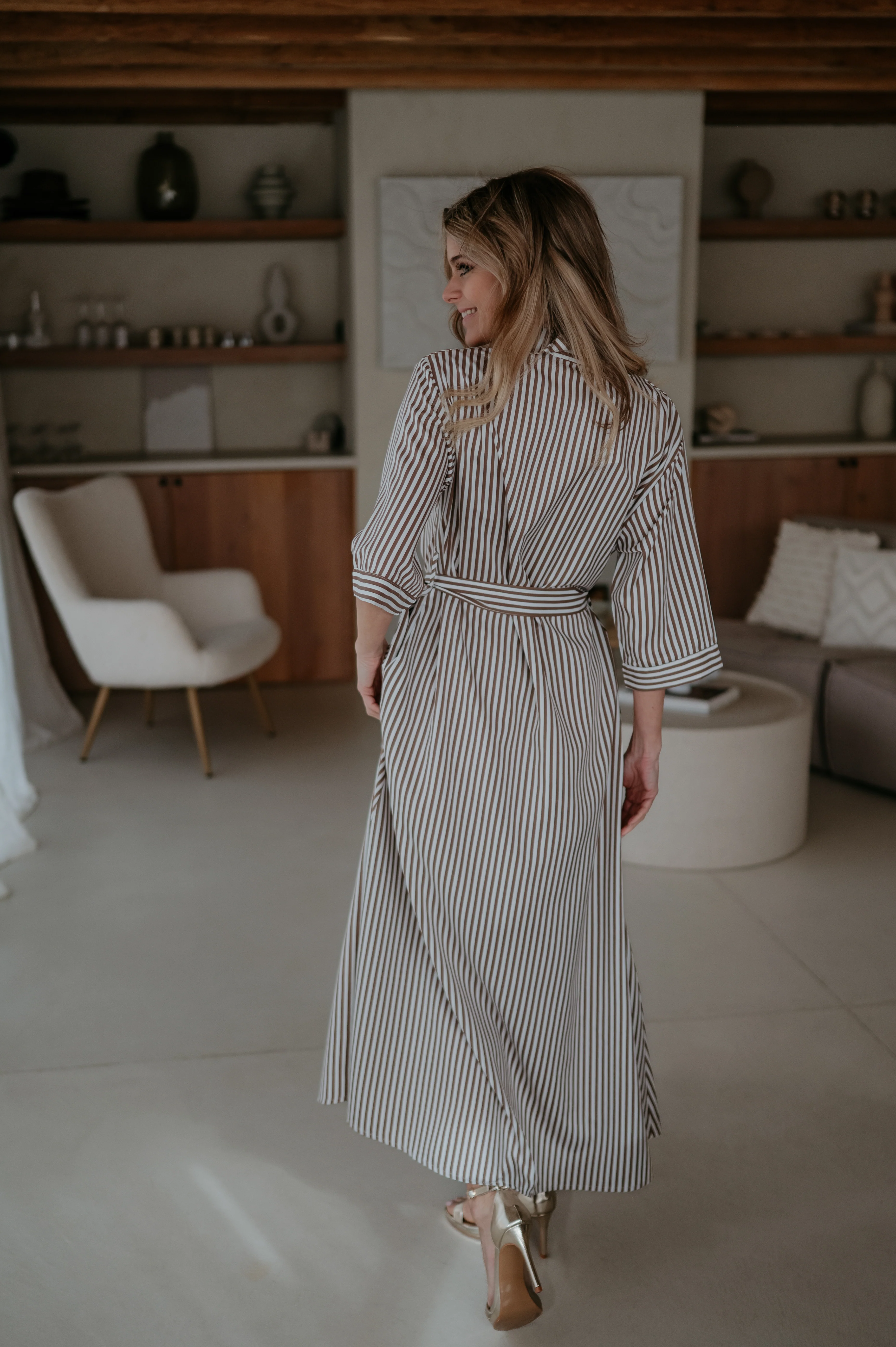 Valenti dress I Taupe - Image 5