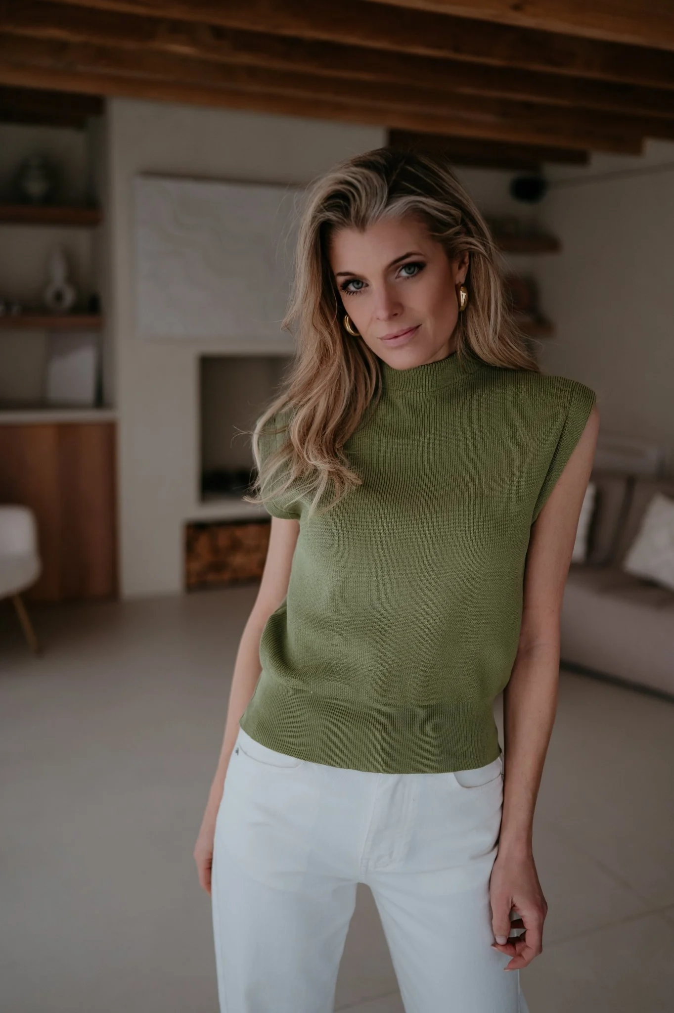 Velando top I Olive