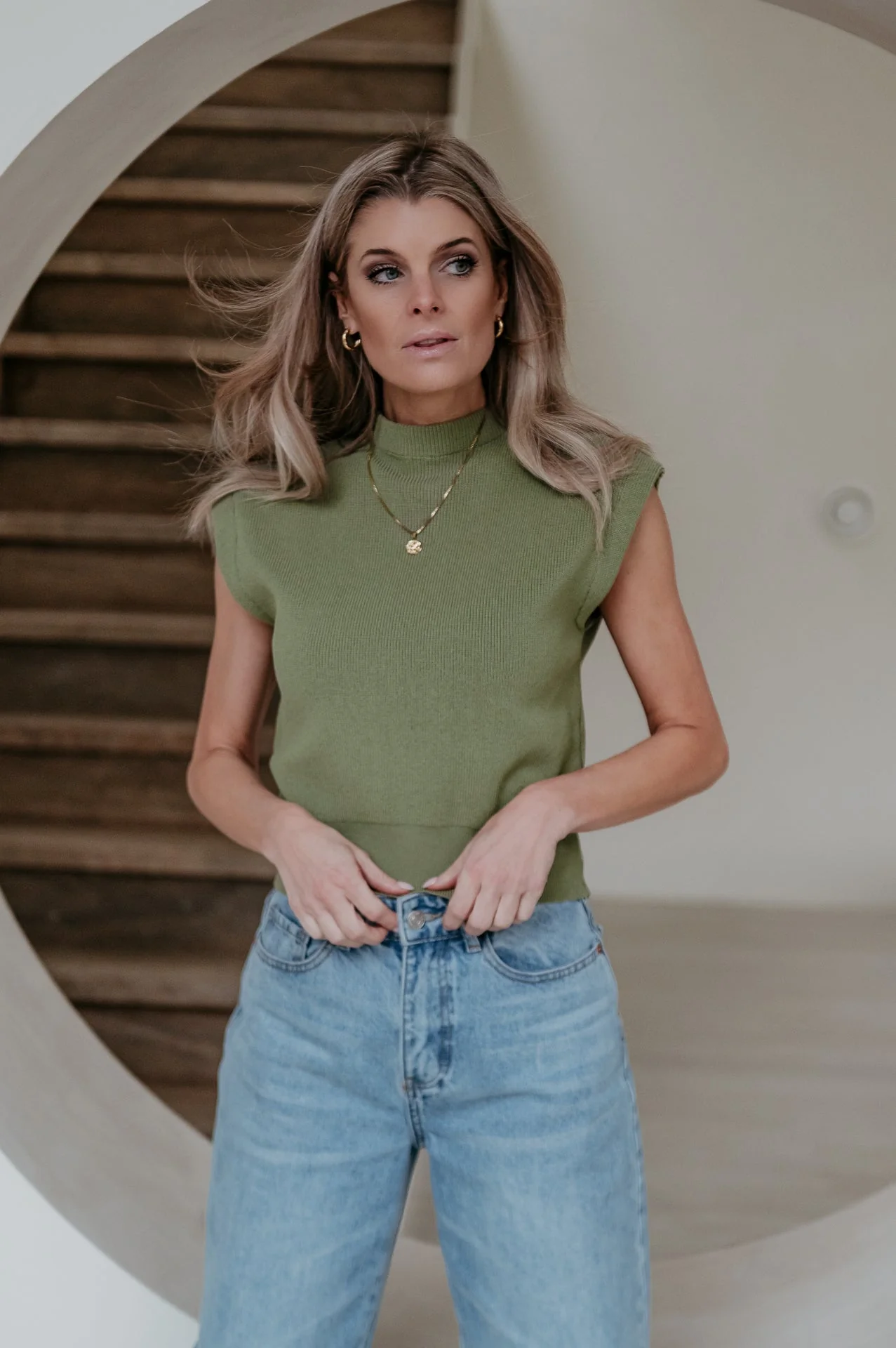 Velando top I Olive - Image 12
