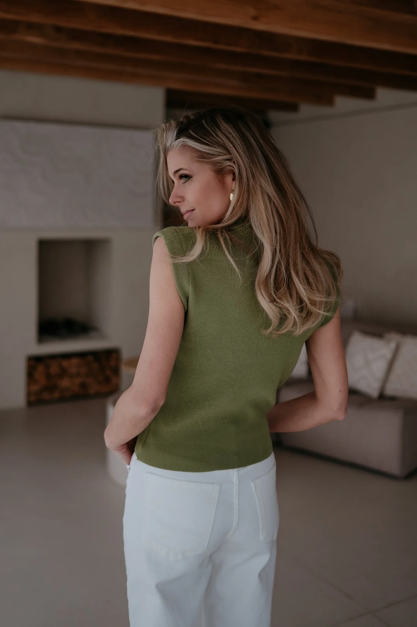 Velando top I Olive - Image 2