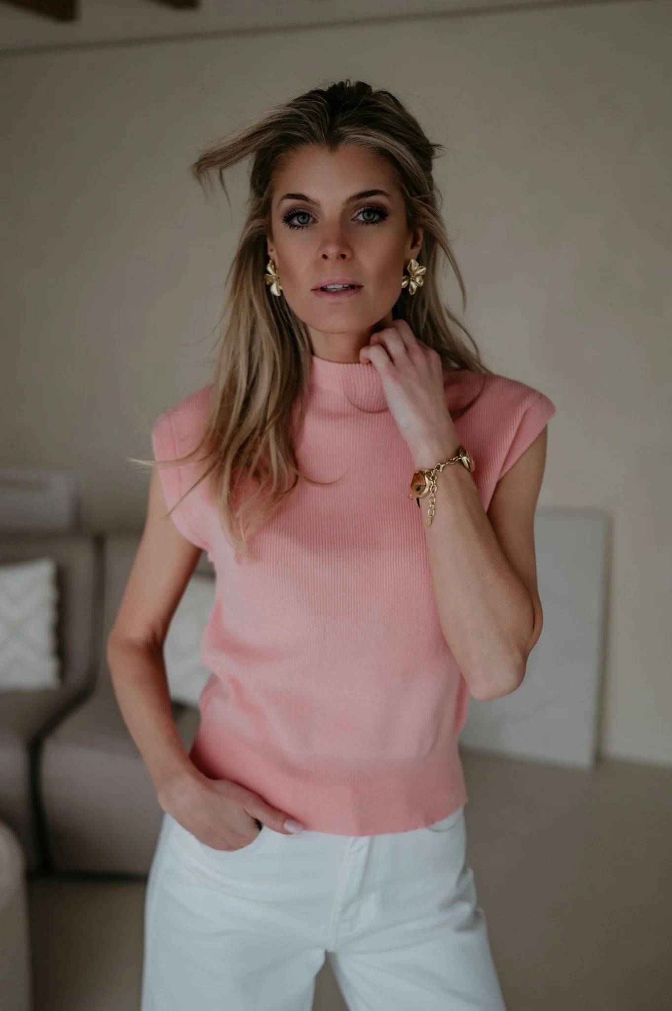 Velando top I Salmon Rose