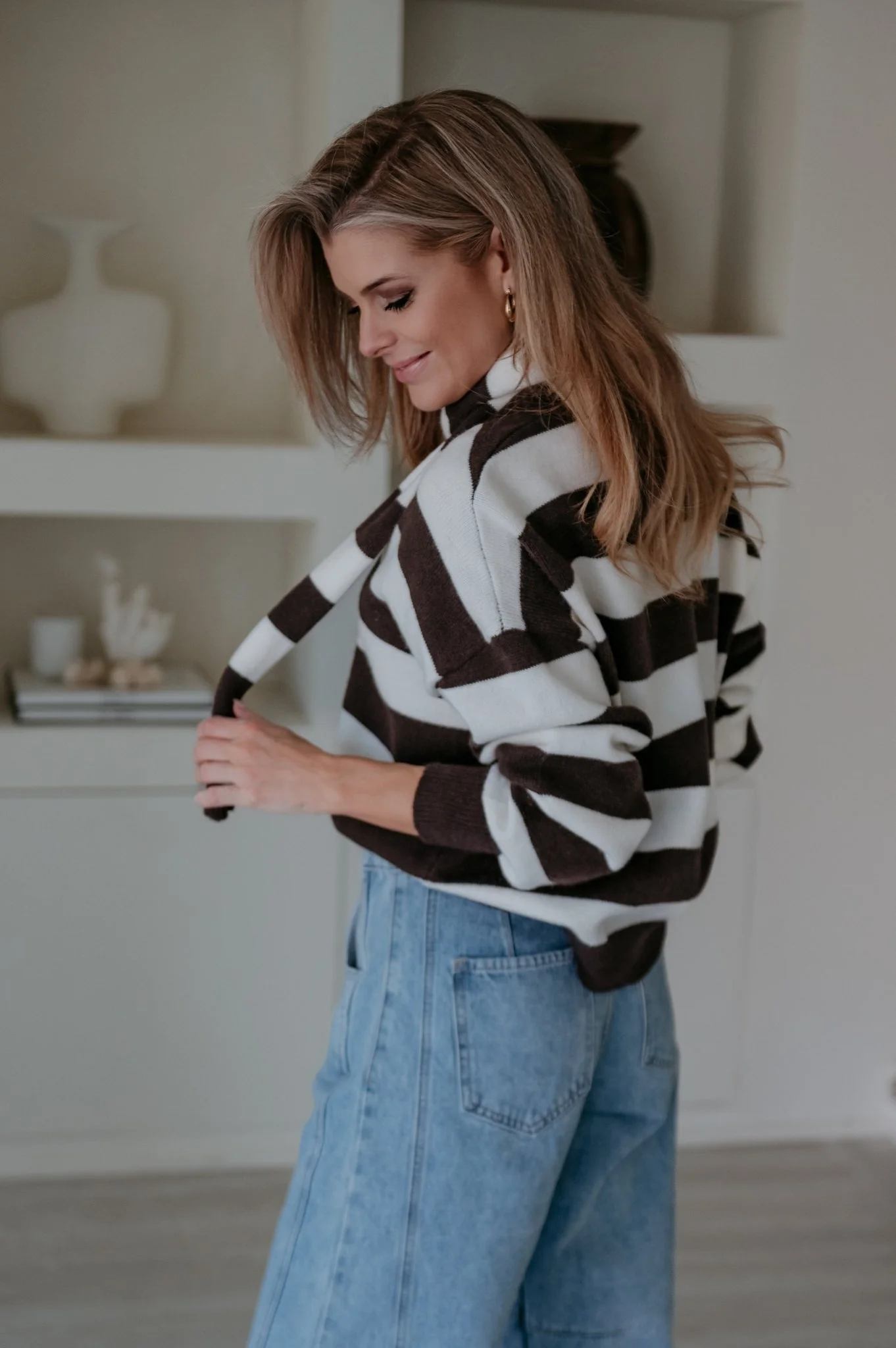 Velodi cardigan & scarf I Brown - Image 8