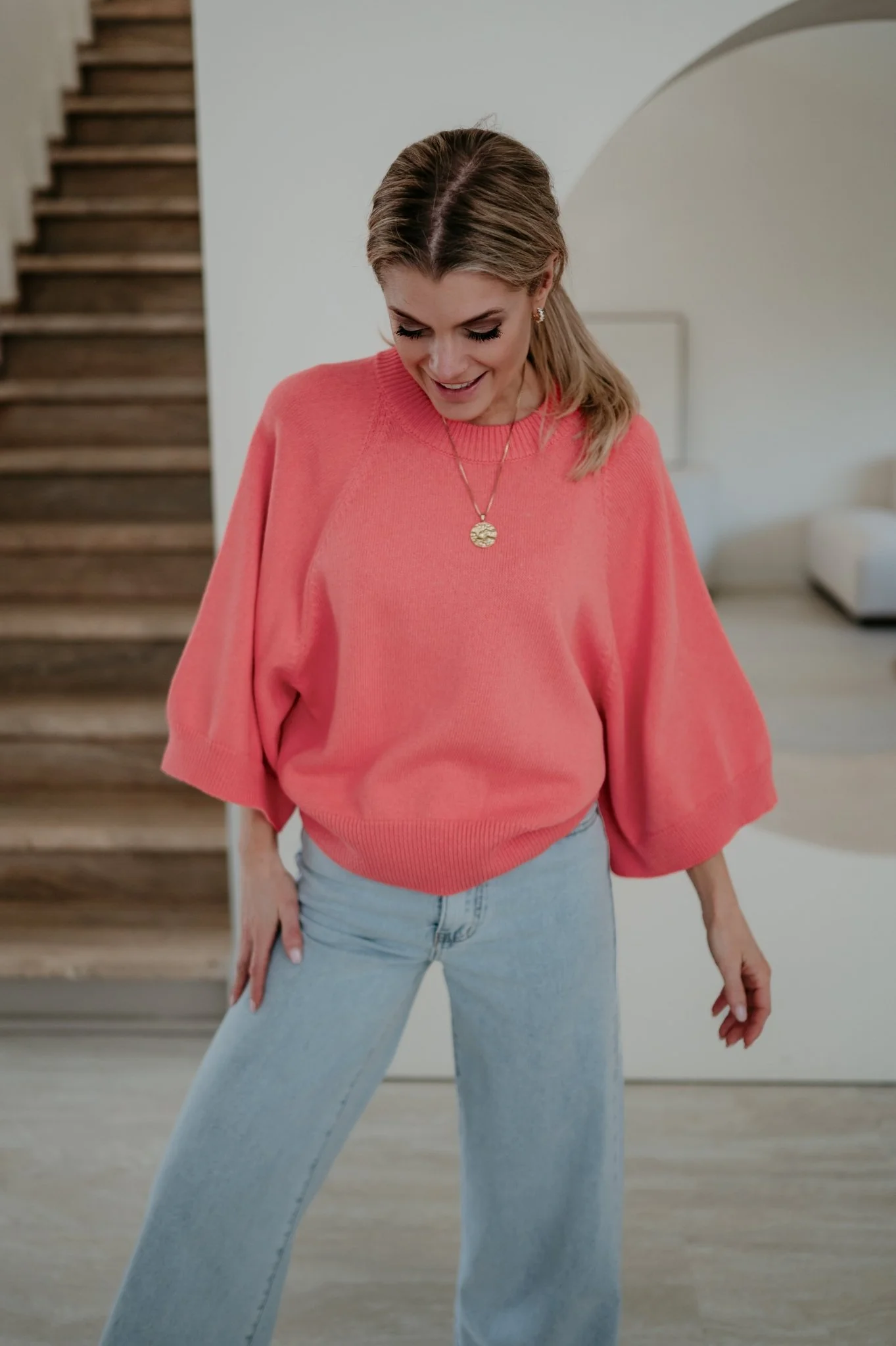 Vigo knit I Coral - Image 11