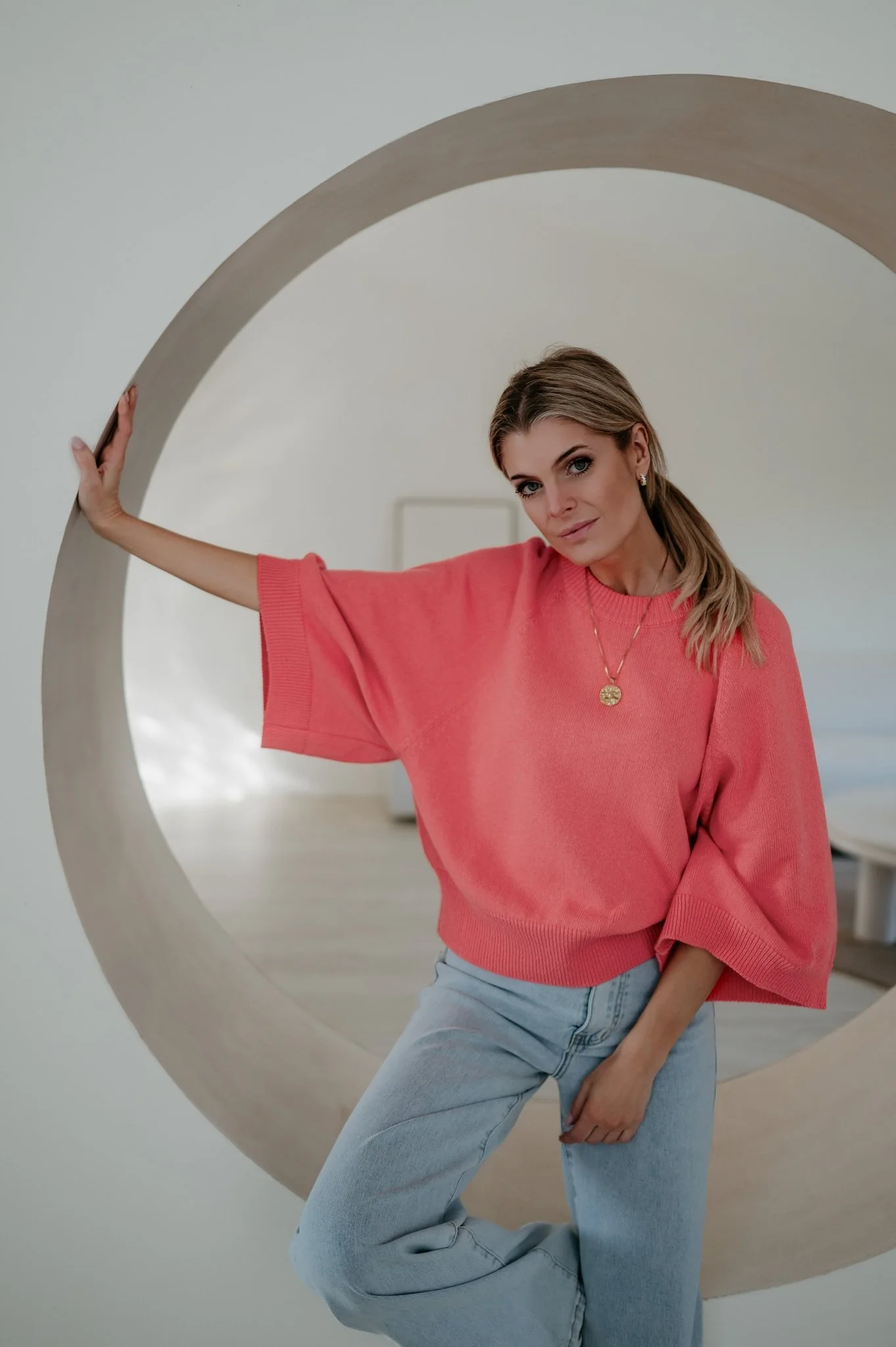 Vigo knit I Coral - Image 14