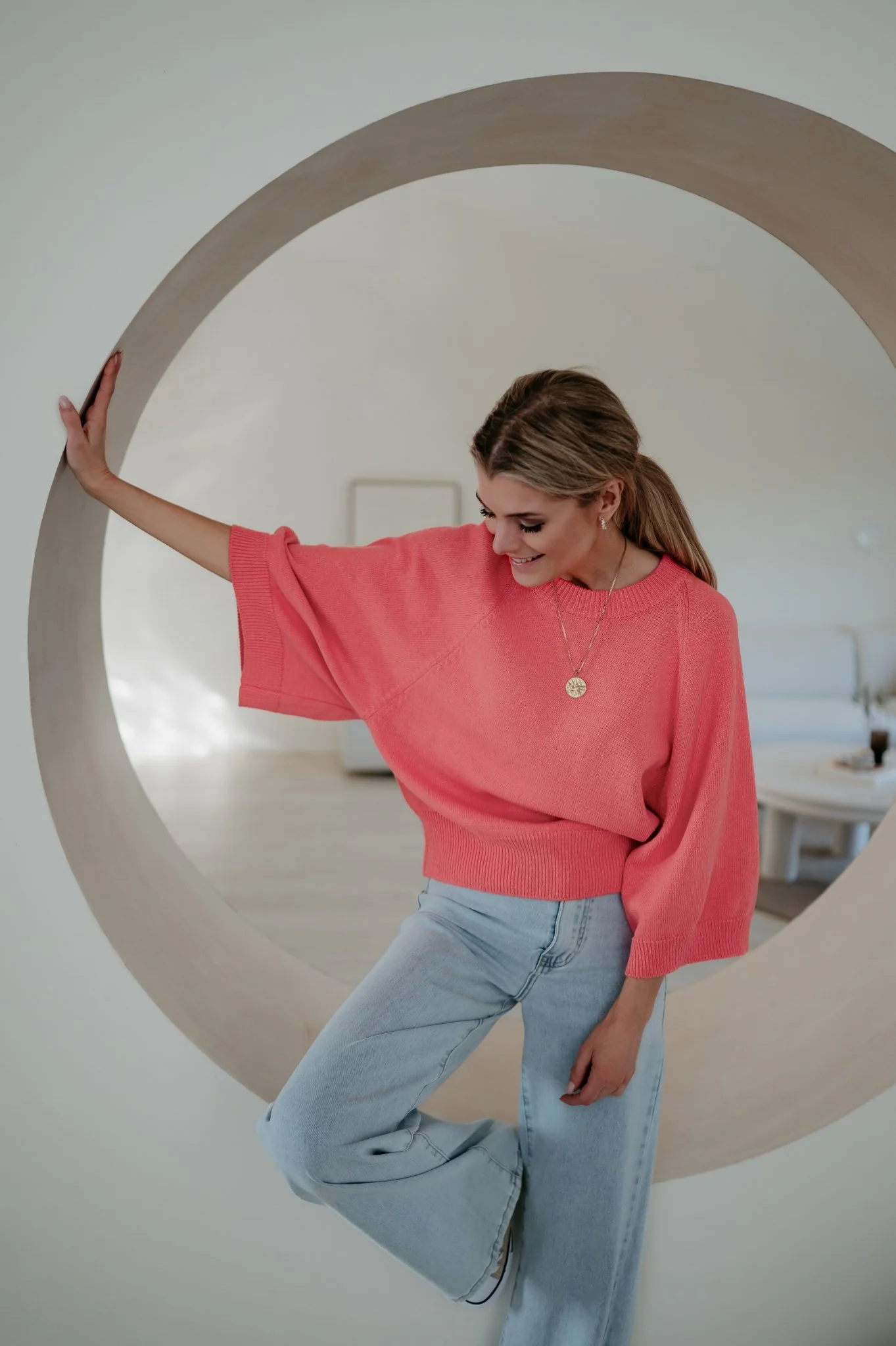 Vigo knit I Coral - Image 6