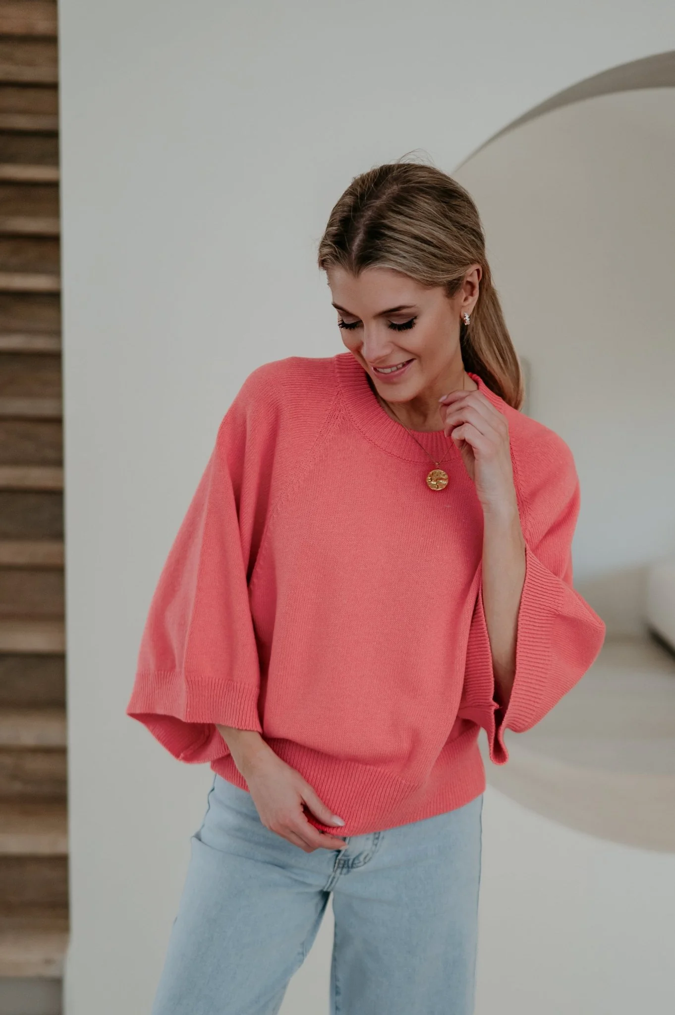Vigo knit I Coral - Image 7